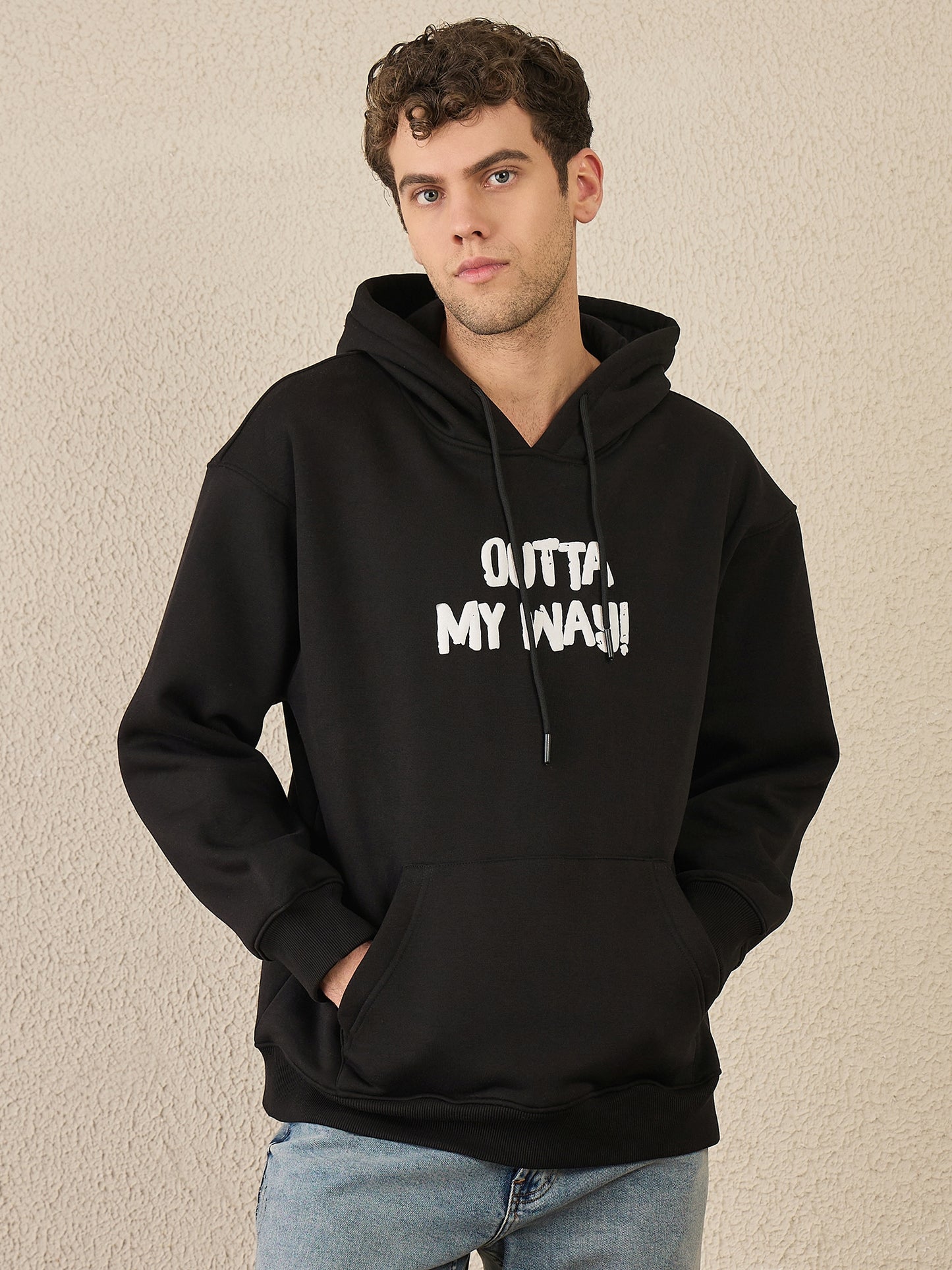 Reprise x Spongebob Oversize Printed Black Hoodie