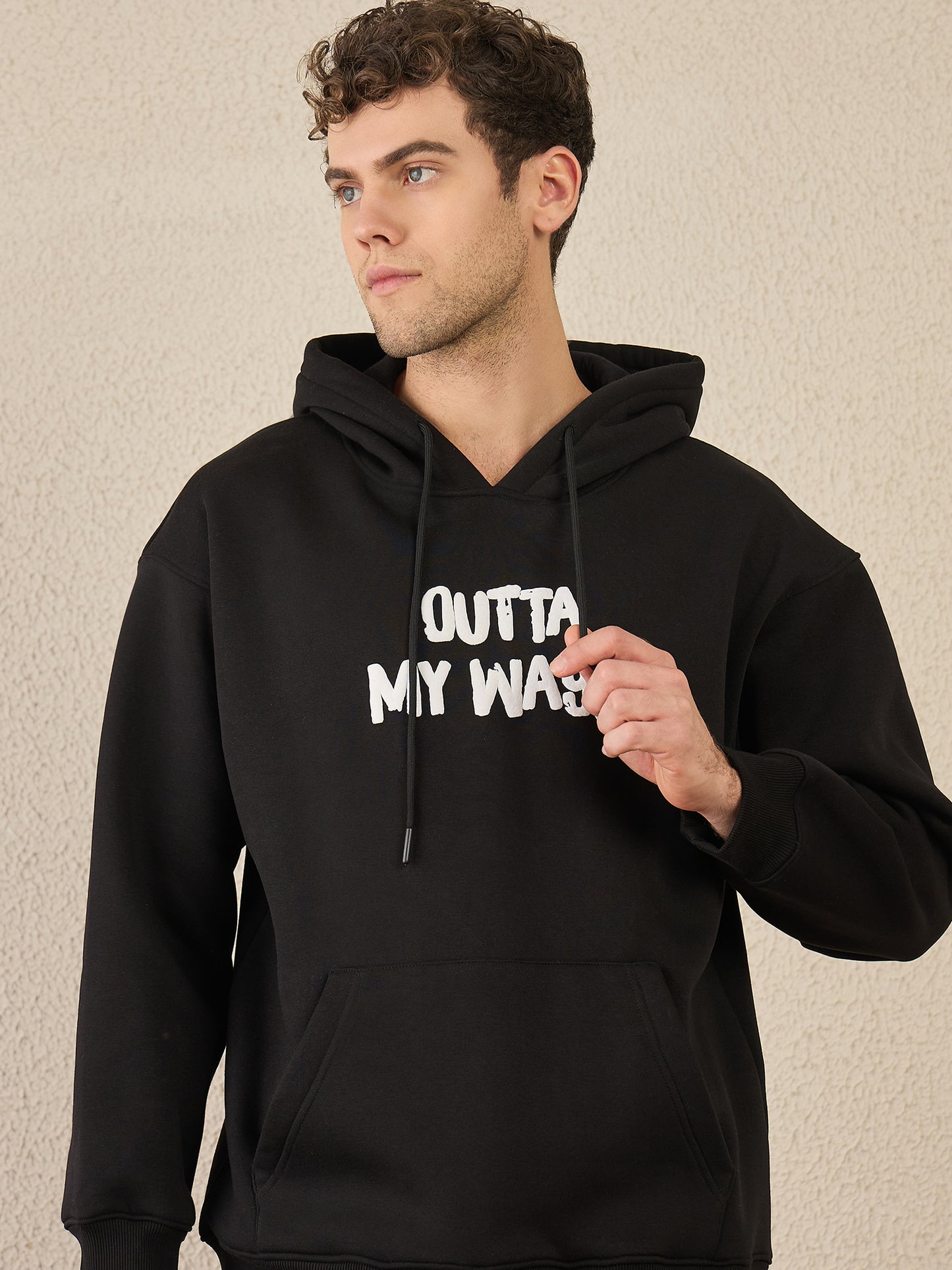 Reprise x Spongebob Oversize Printed Black Hoodie