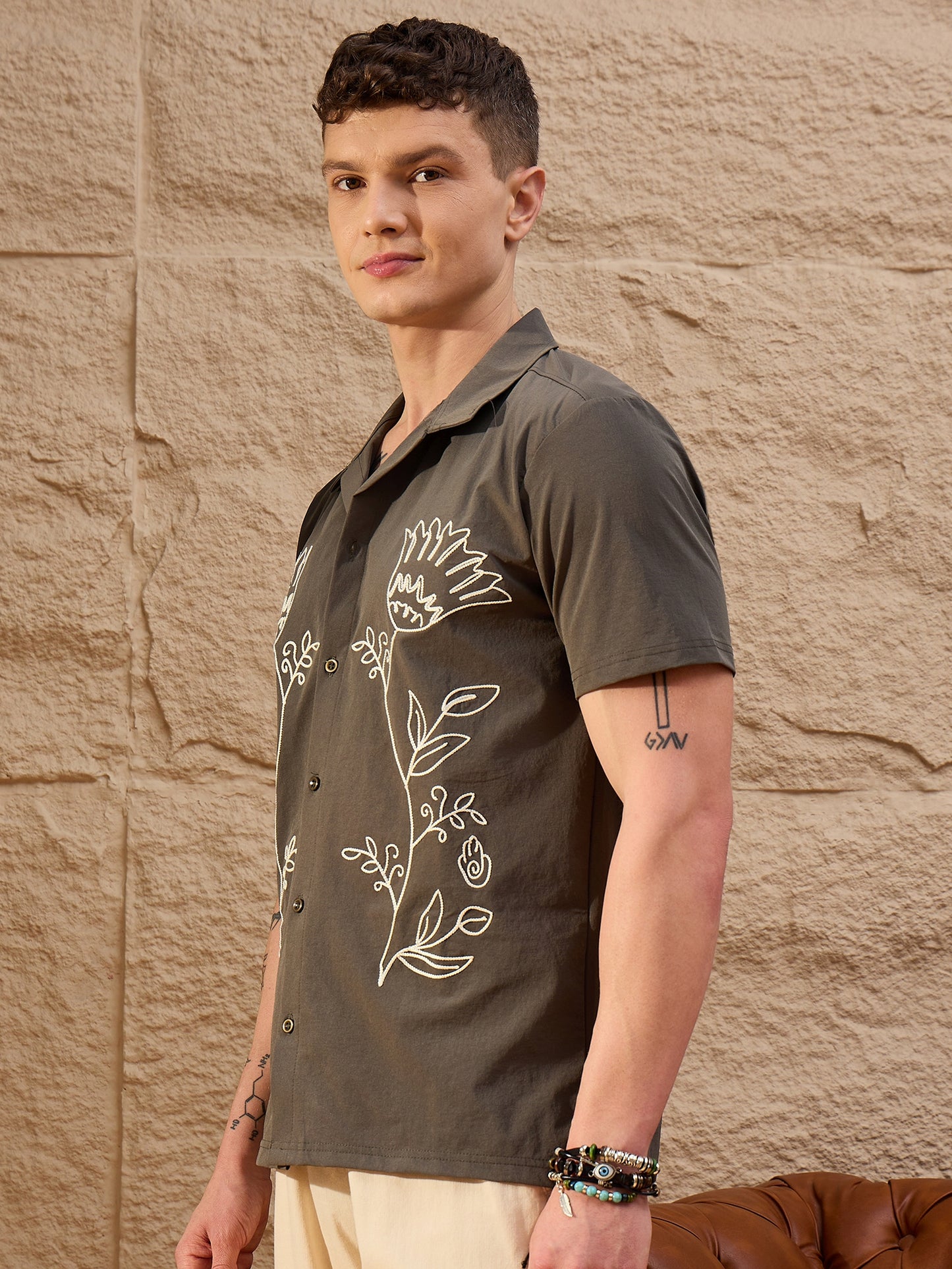 Men Shirt Olive