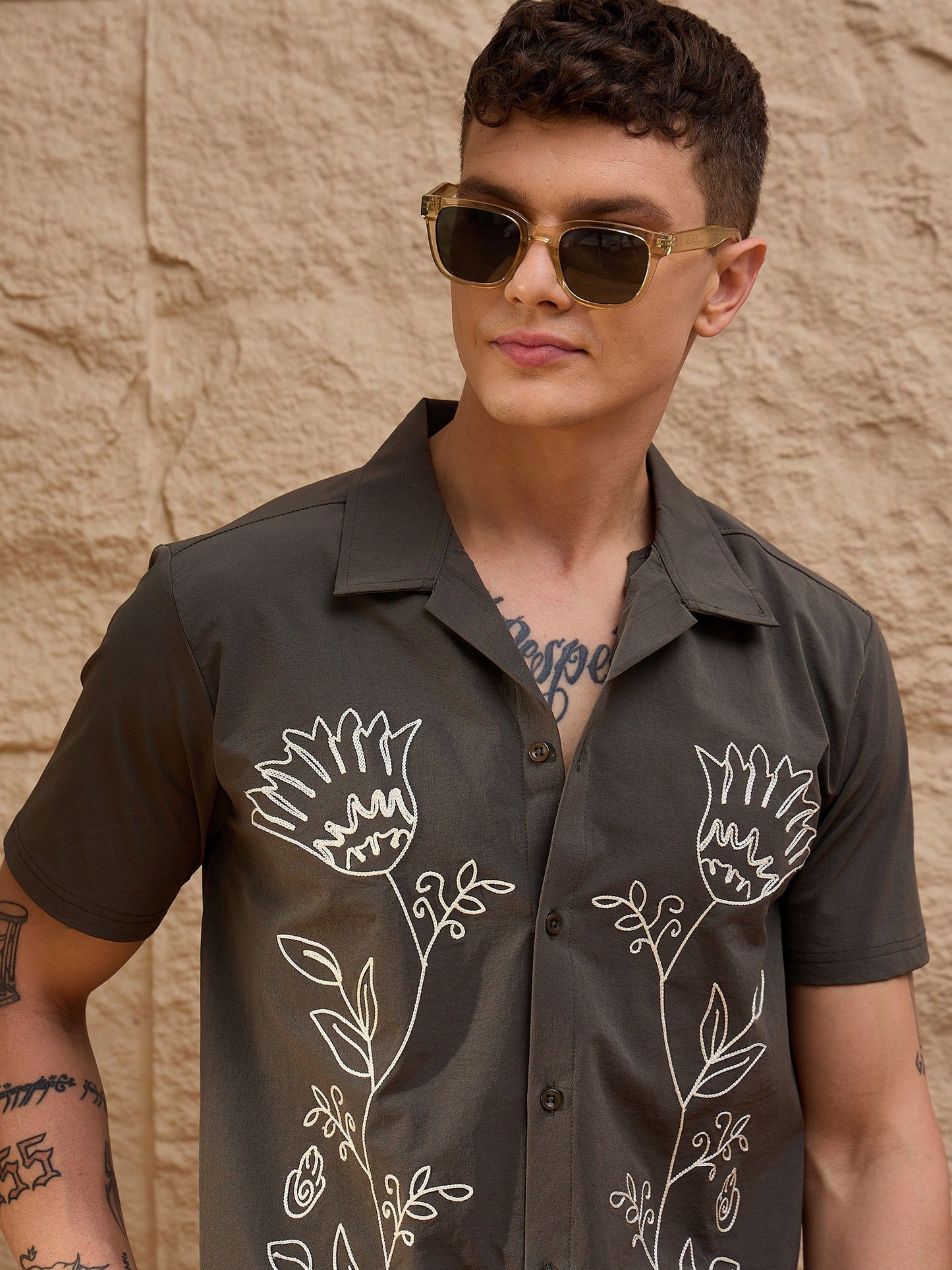Men Shirt Olive