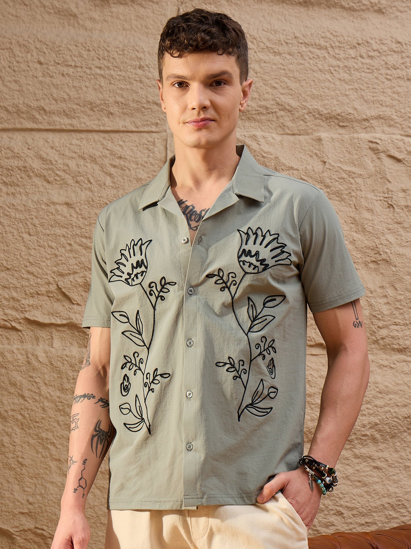 Men Shirt Sage