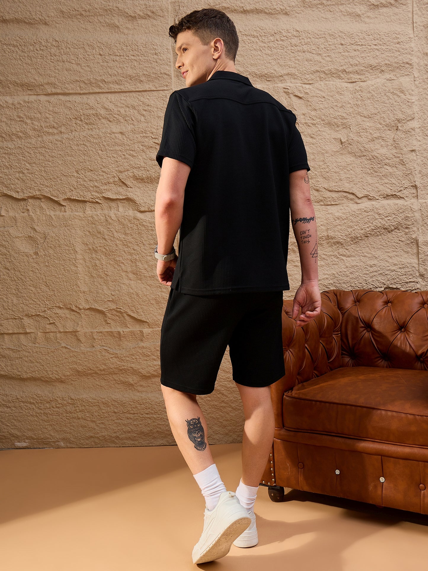 Men Co-ord Set Black