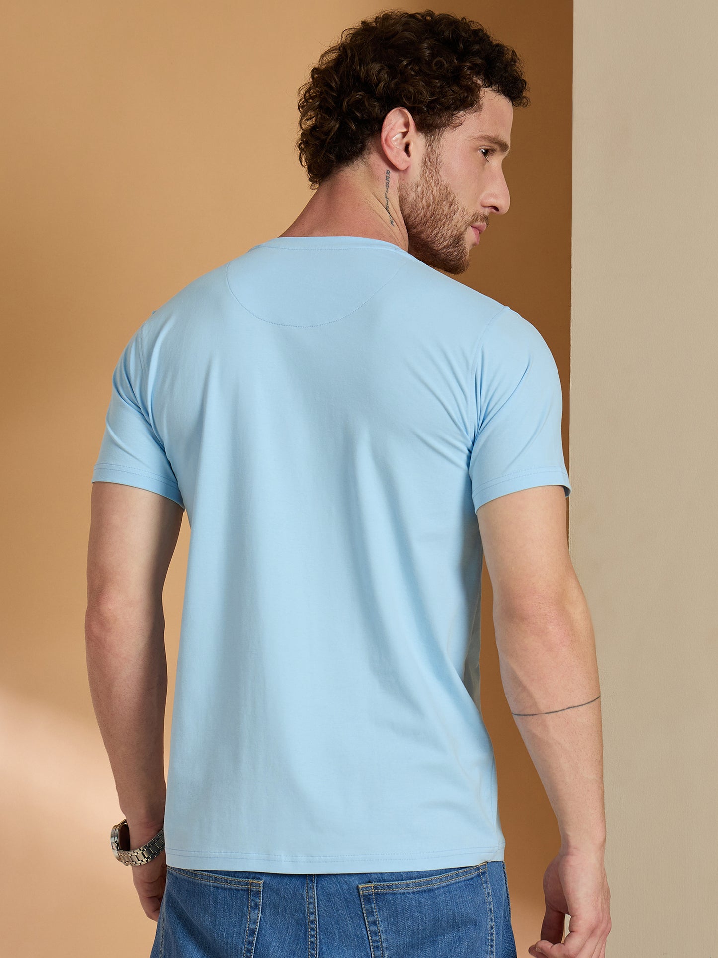 Solid Round Neck Tshirt
