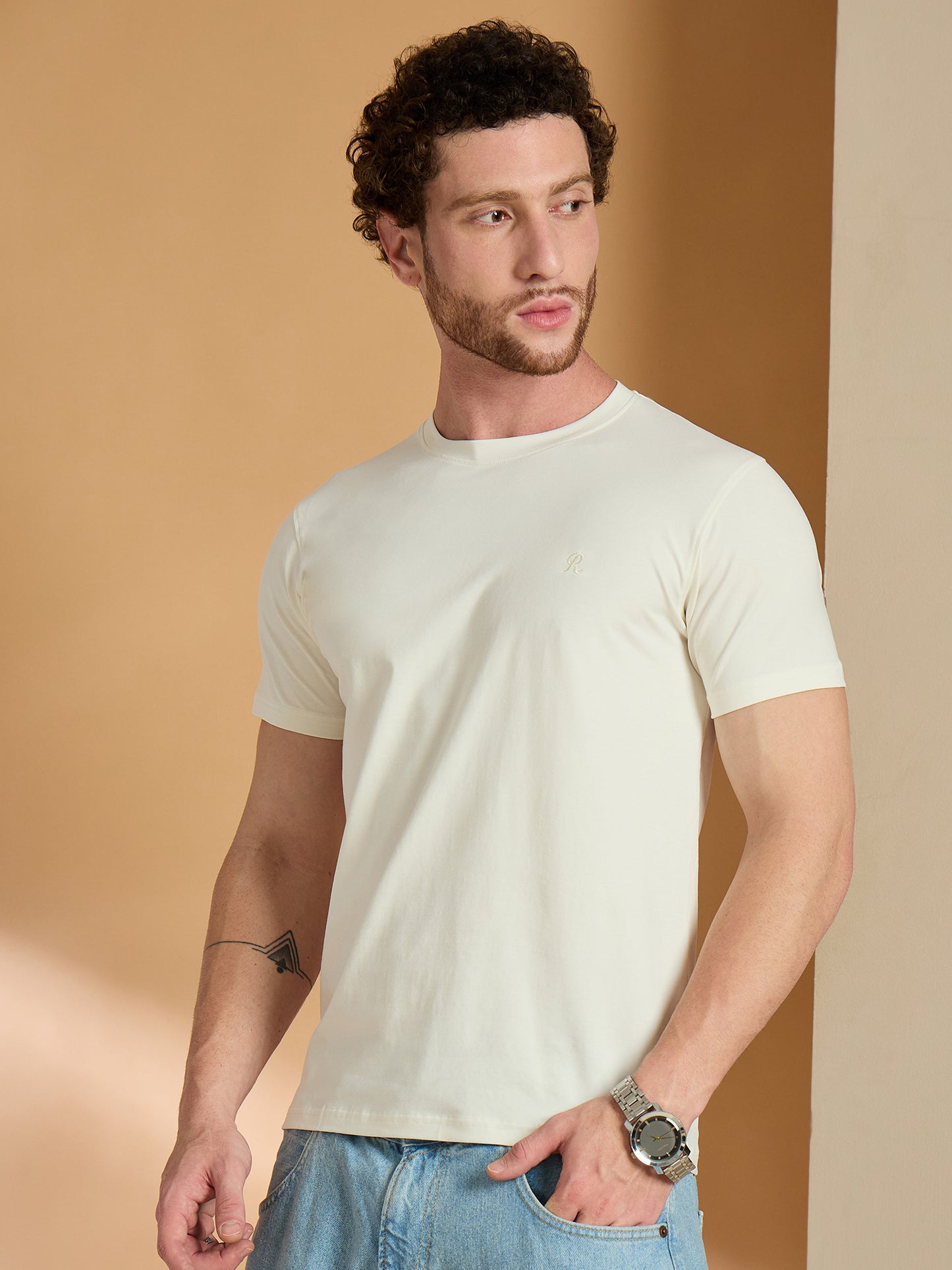Solid Round Neck Tshirt
