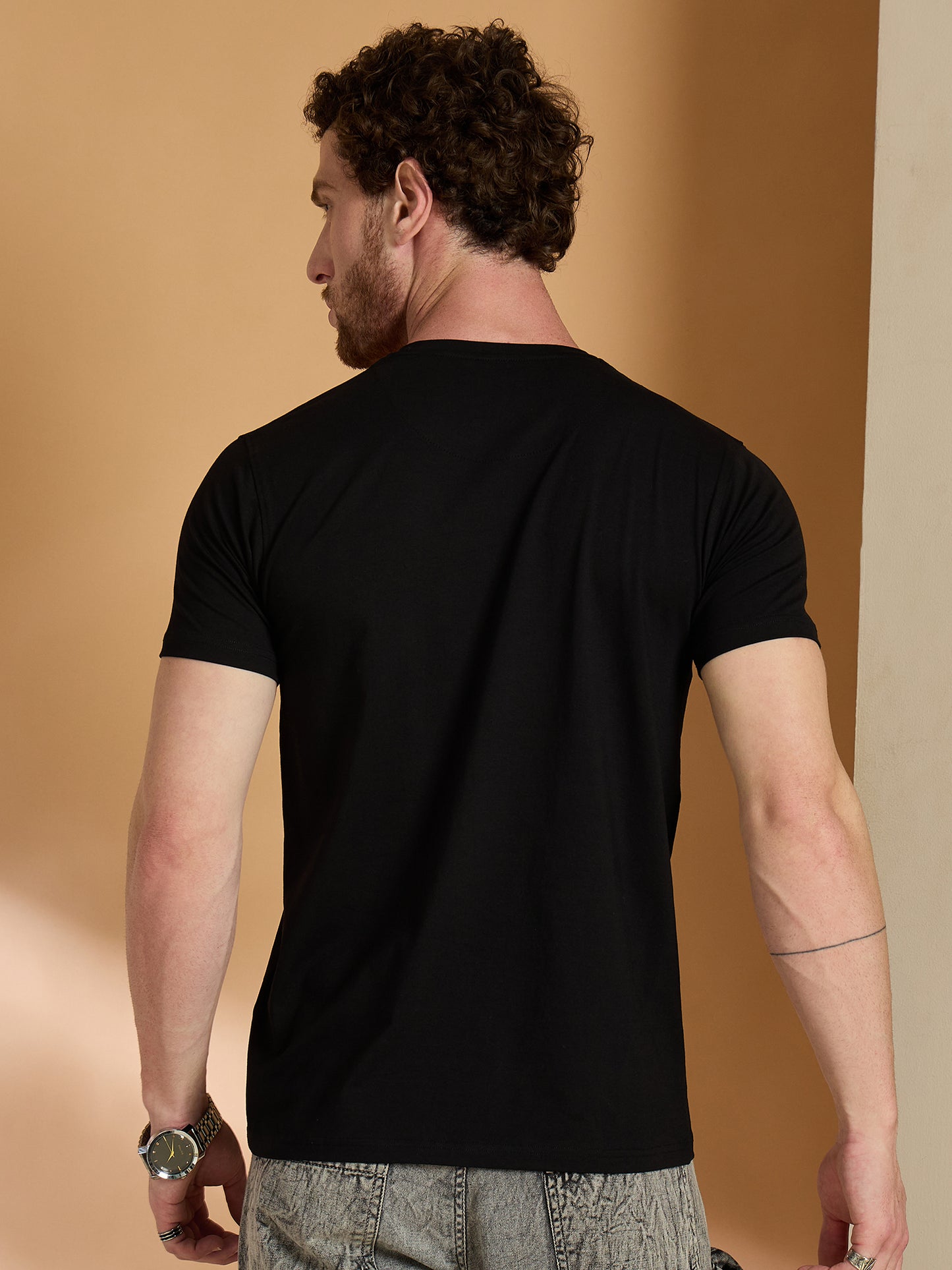 Solid Round Neck Tshirt