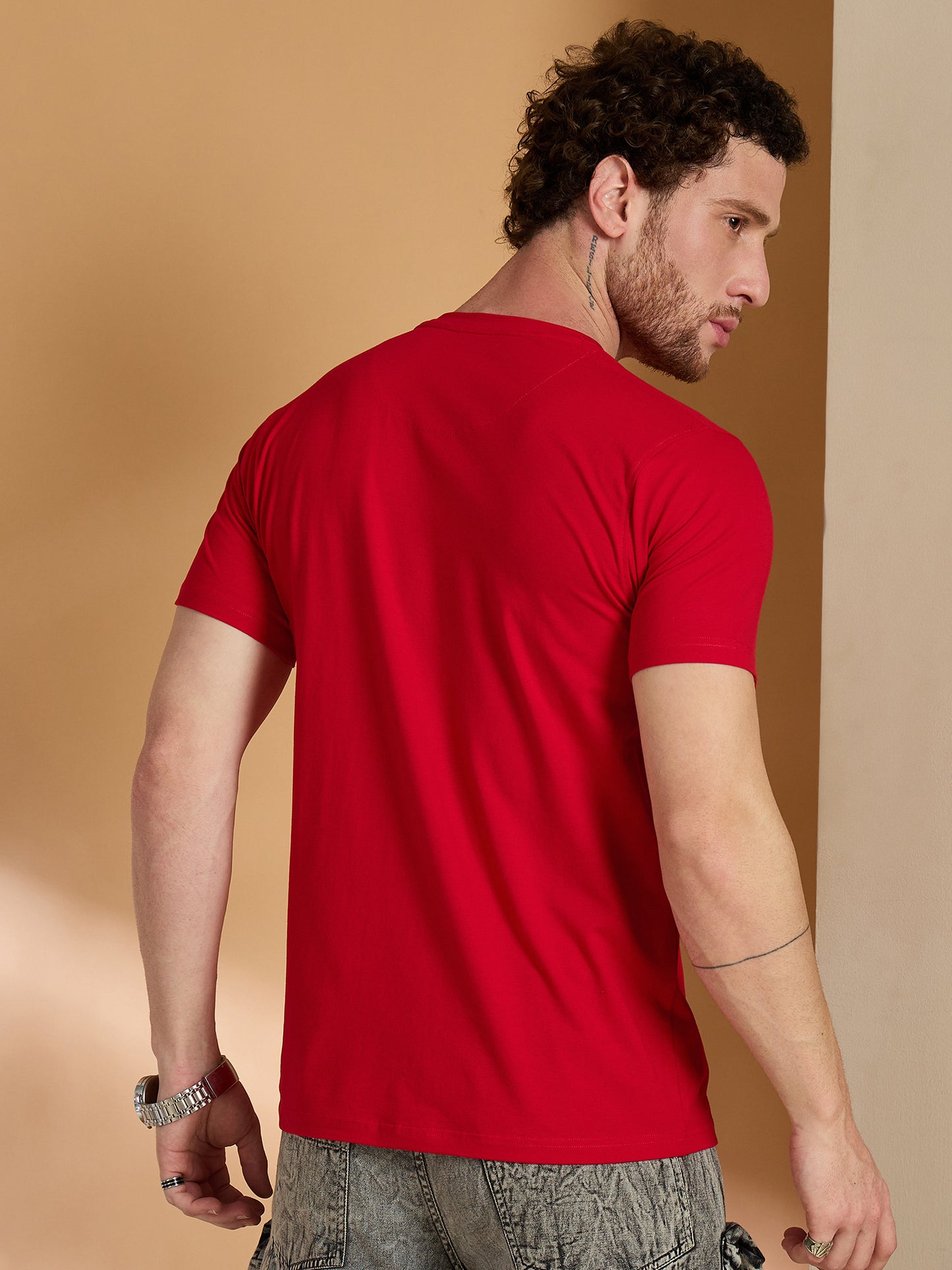 Solid Round Neck Tshirt
