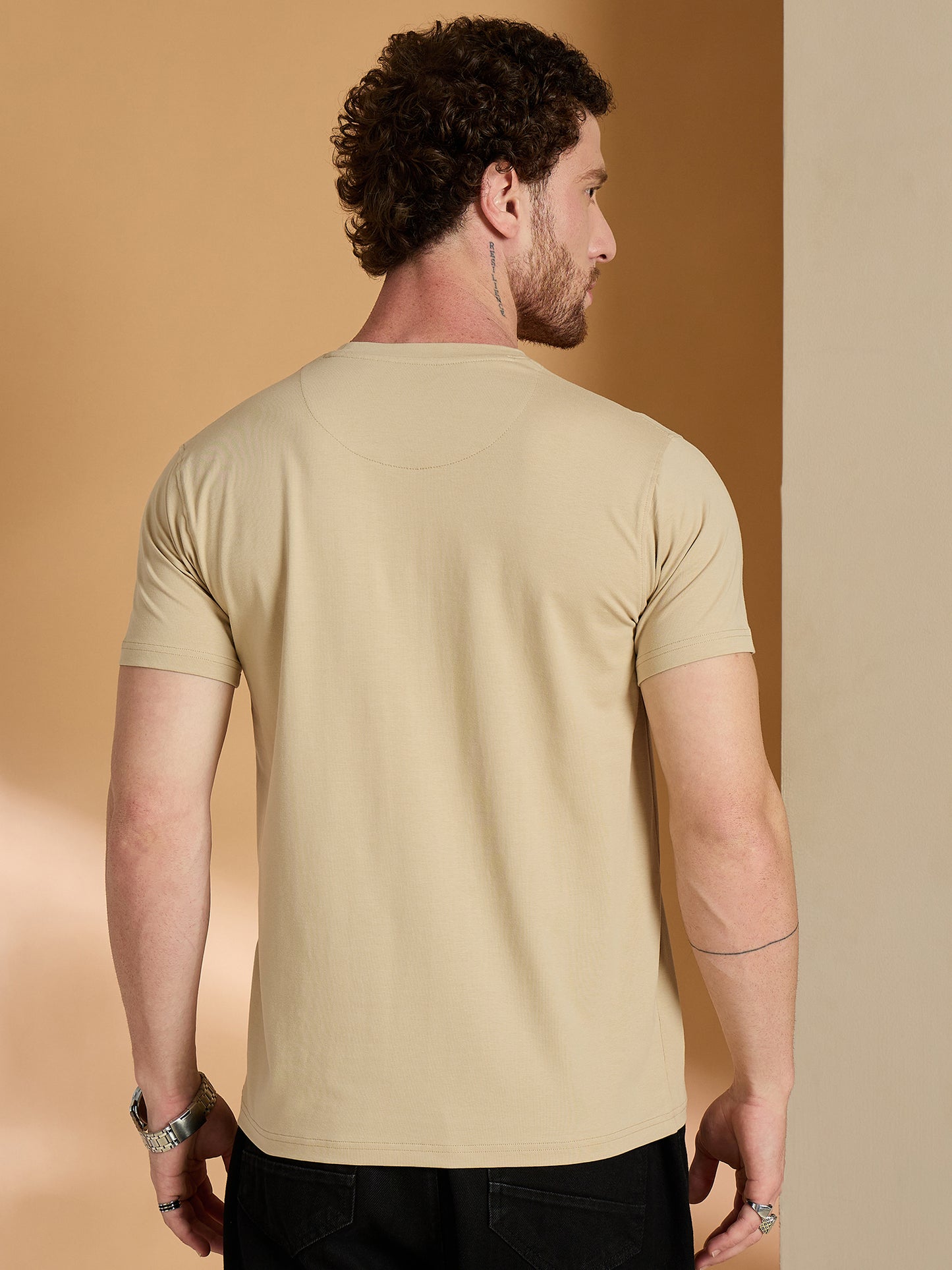 Solid Round Neck Tshirt