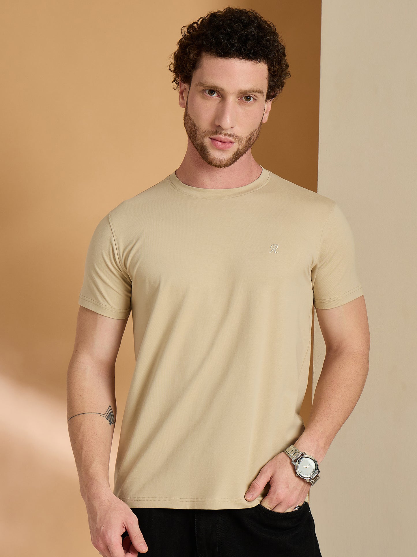 Solid Round Neck Tshirt