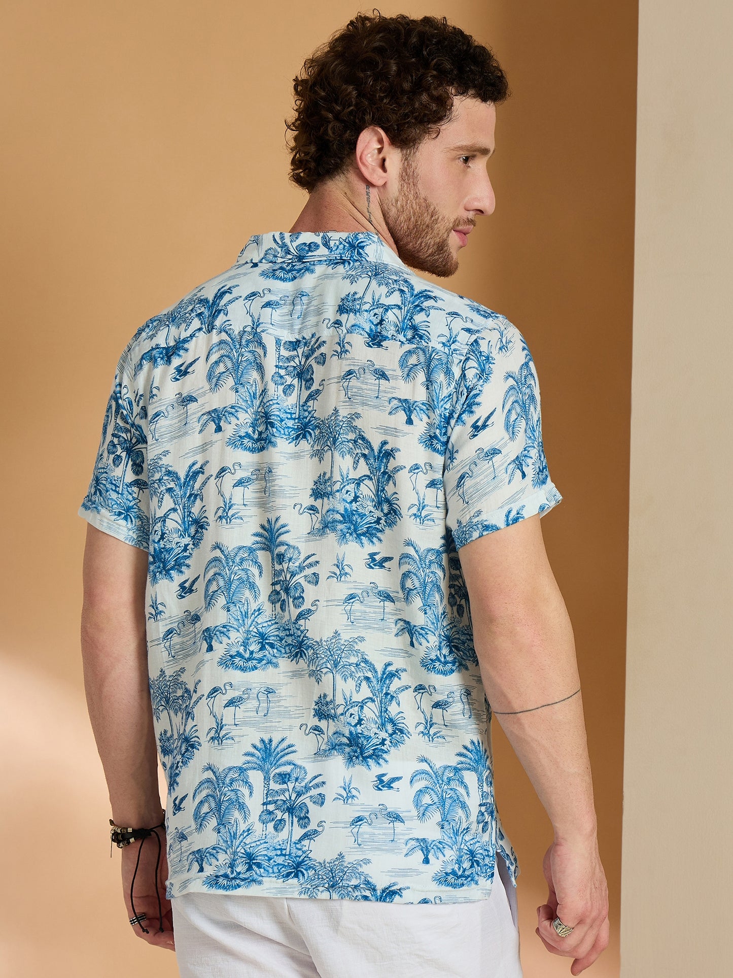 Self Design Printed Half Sleeve Shirt