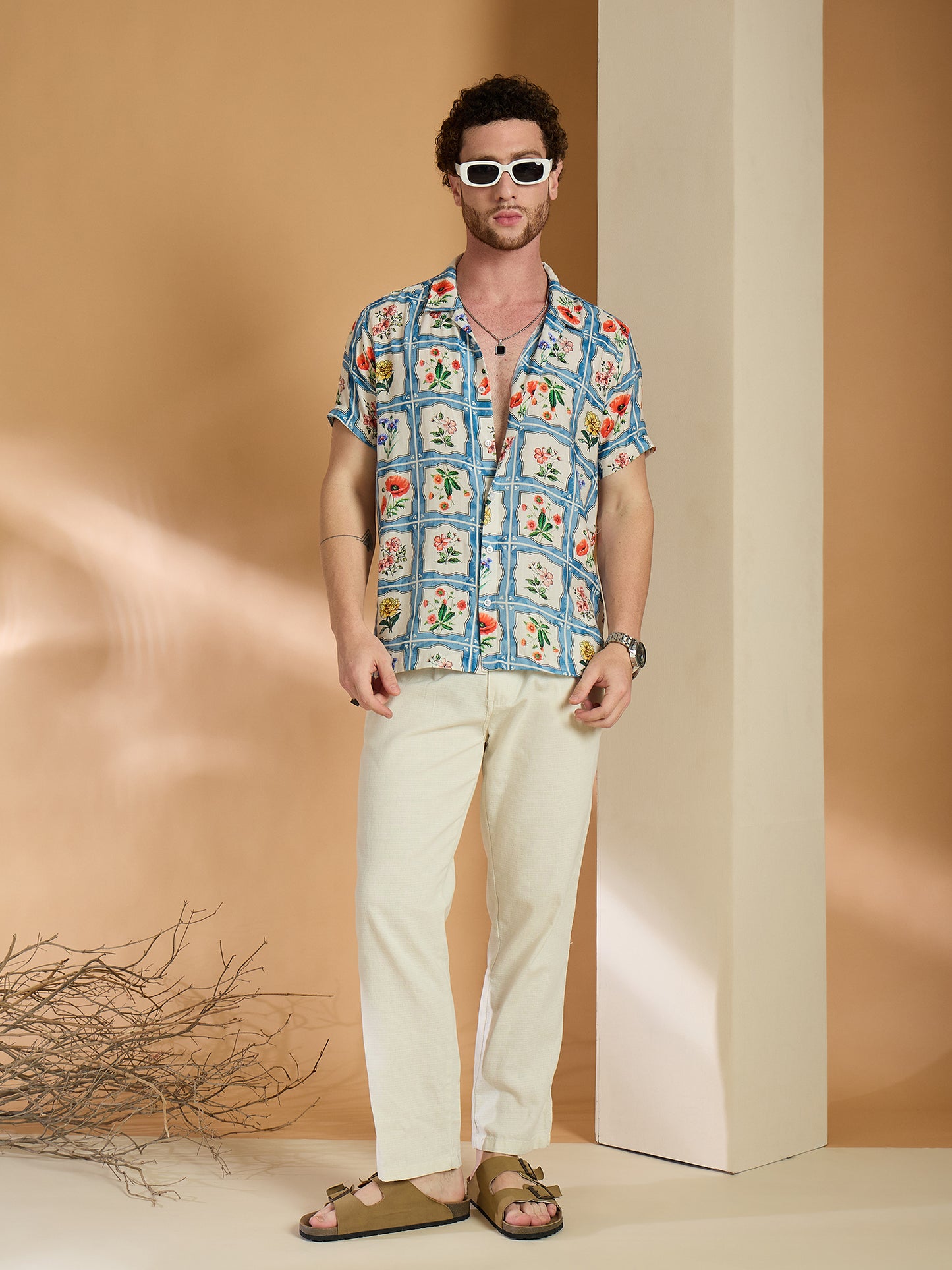 Self Design Printed Half Sleeve Shirt