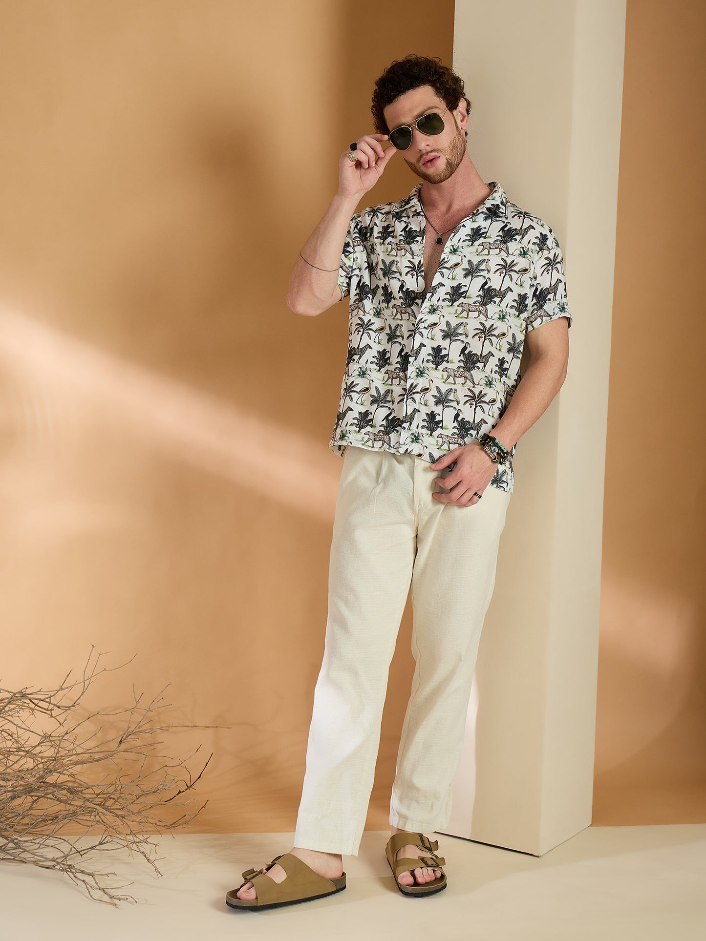 Self Design Printed Half Sleeve Shirt