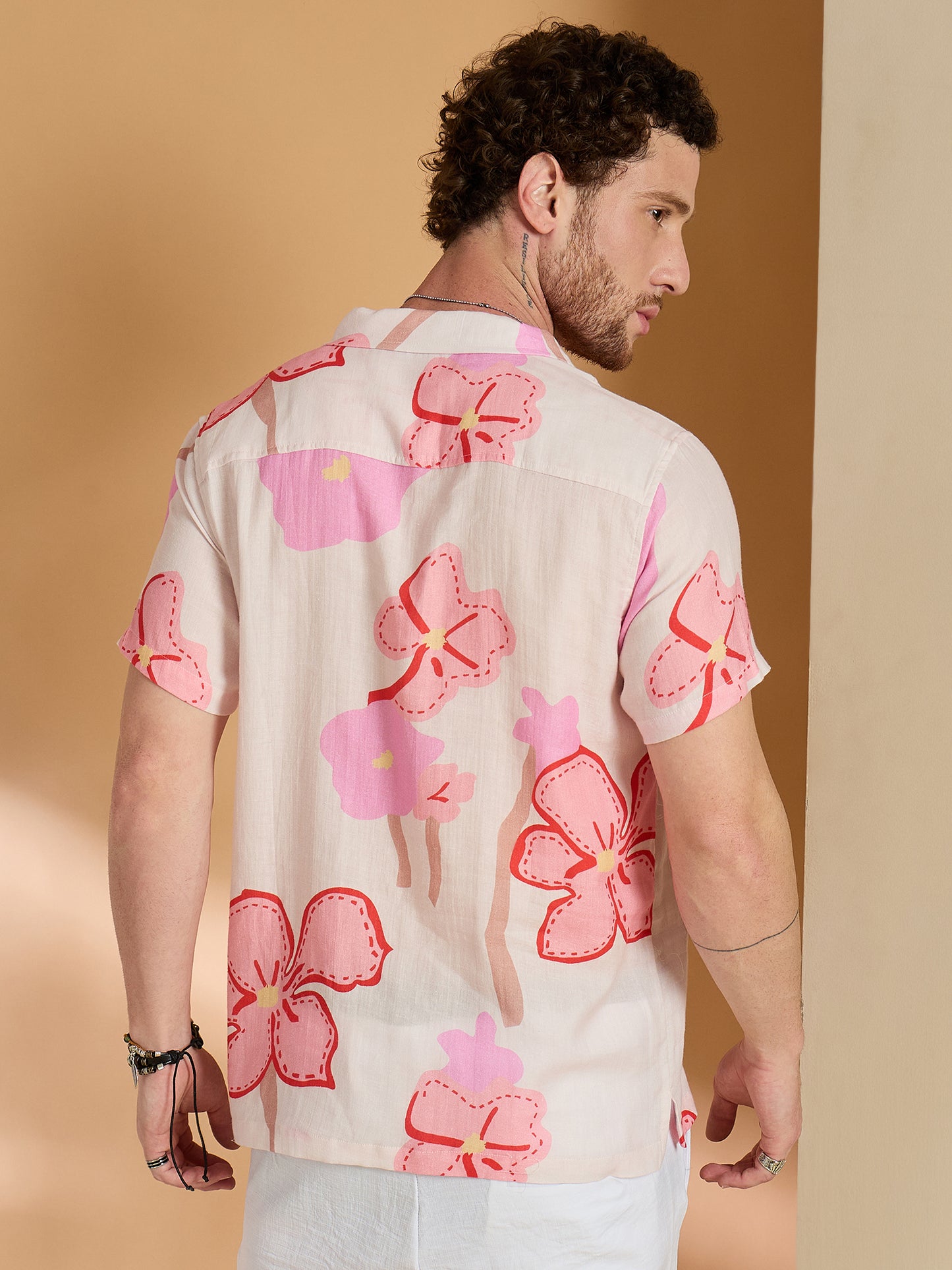 Self Design Printed Half Sleeve Shirt