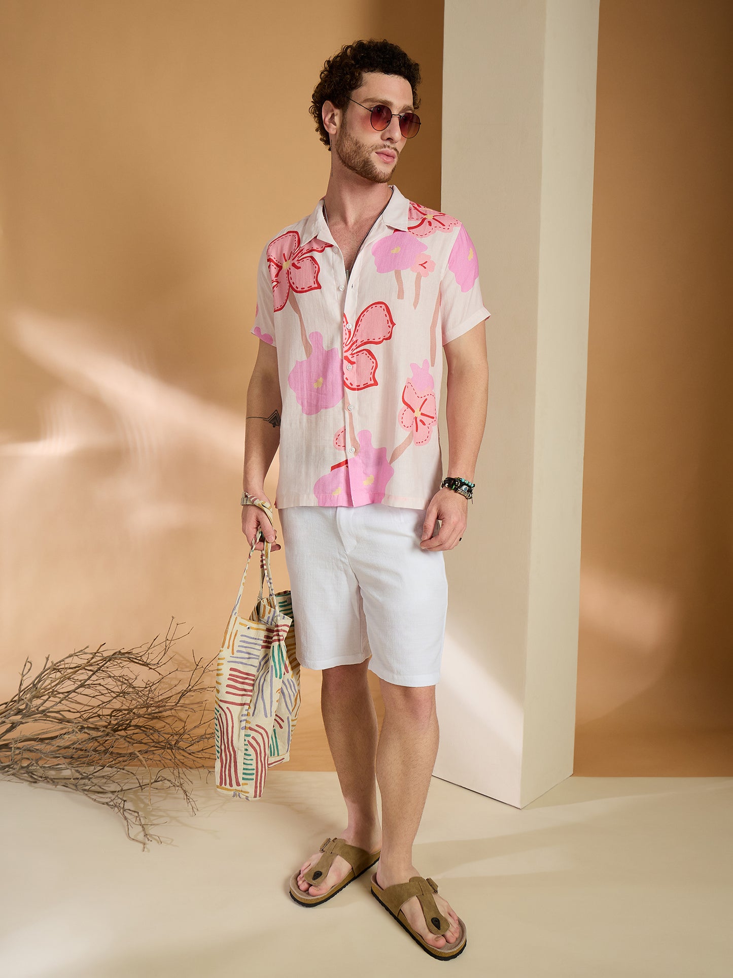 Self Design Printed Half Sleeve Shirt