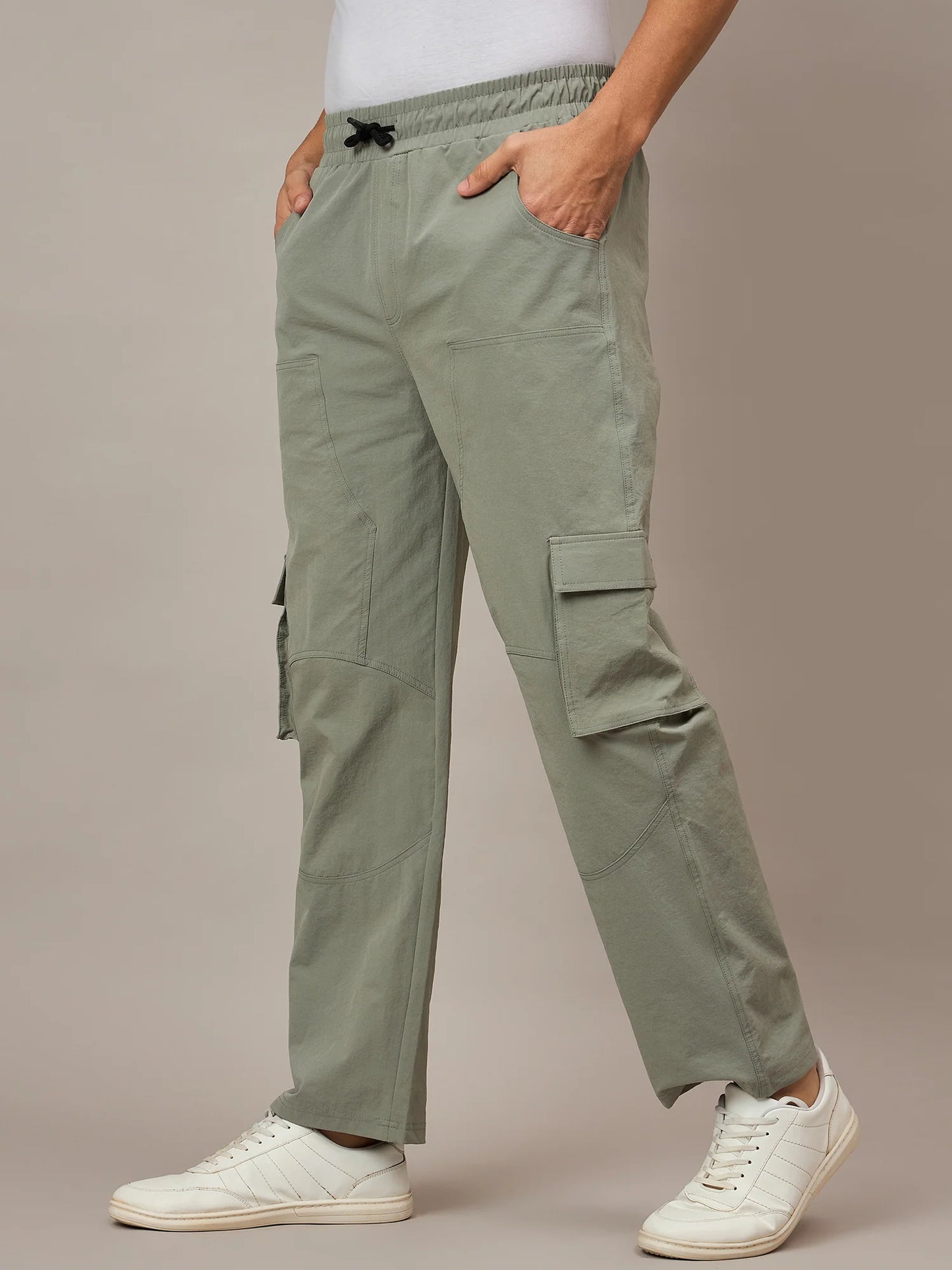 Men Baggy Pants Green
