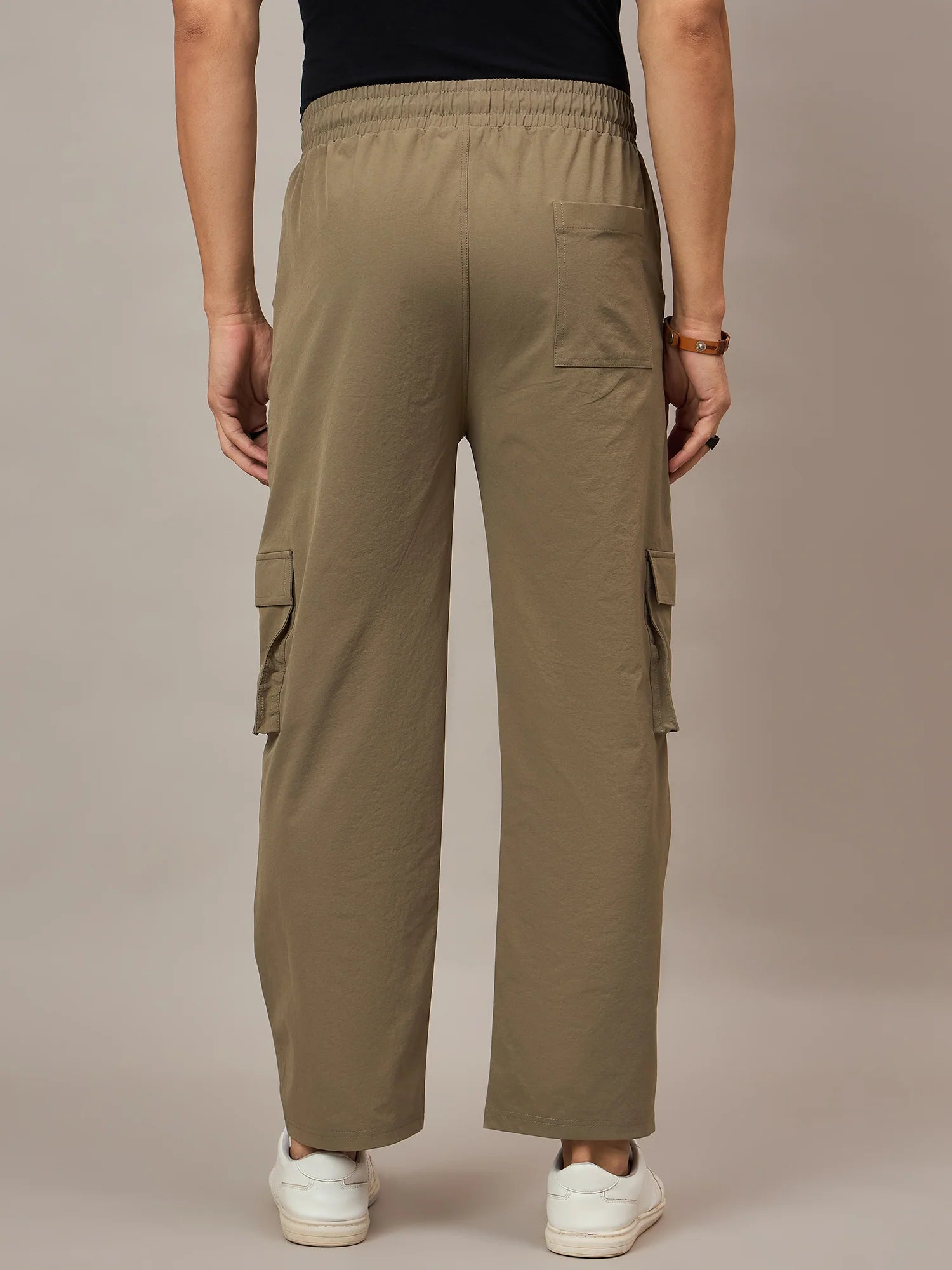 Men Olive Baggy Pants - Reprise