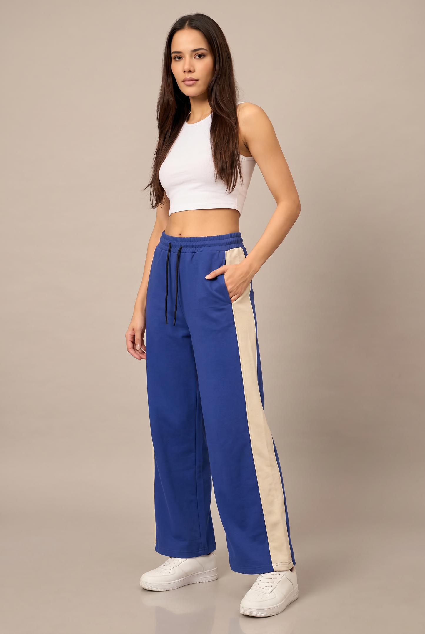 Women Trackpant Blue - Reprise
