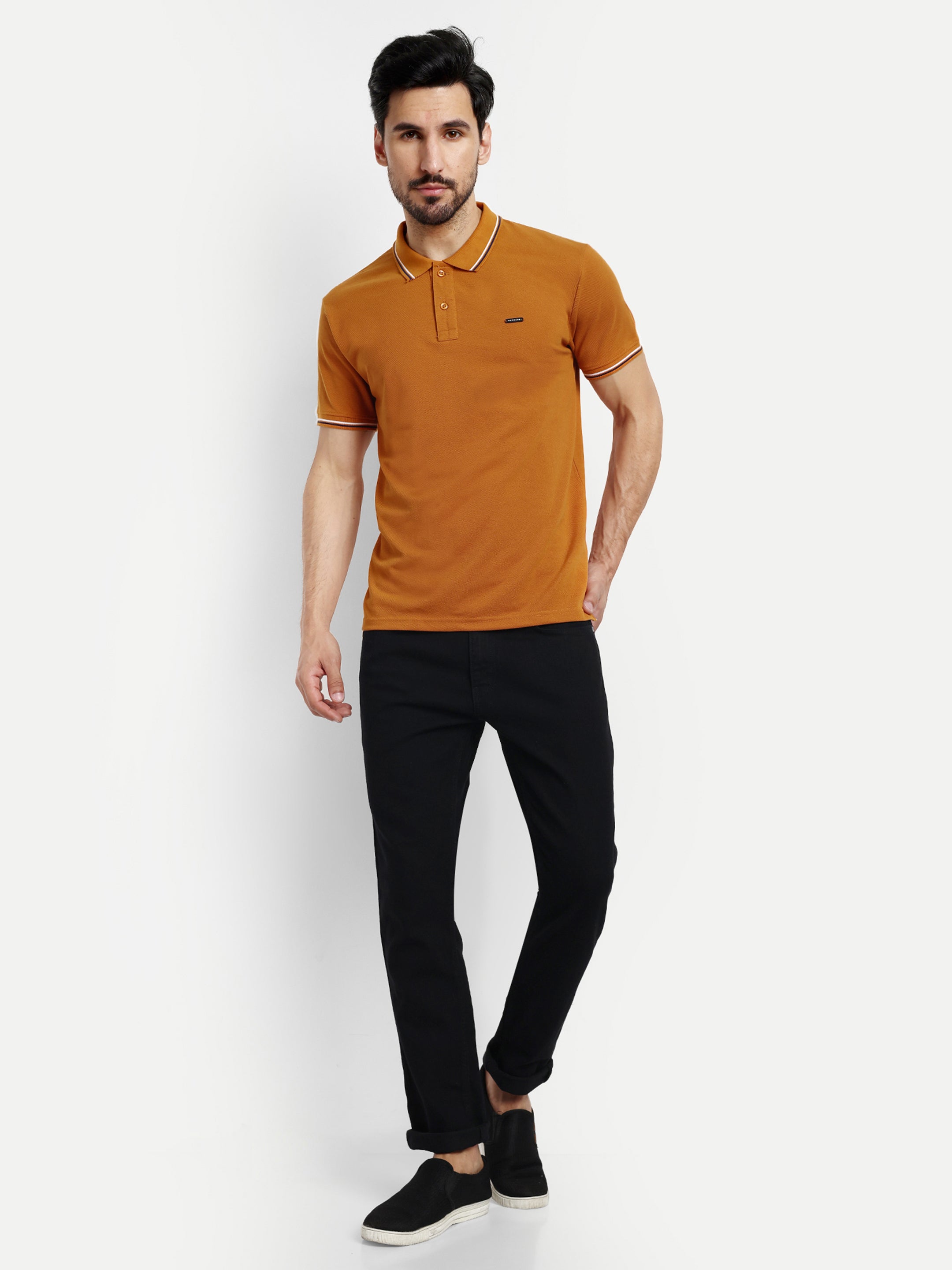 Orange Solid Polo Shirt - Reprise