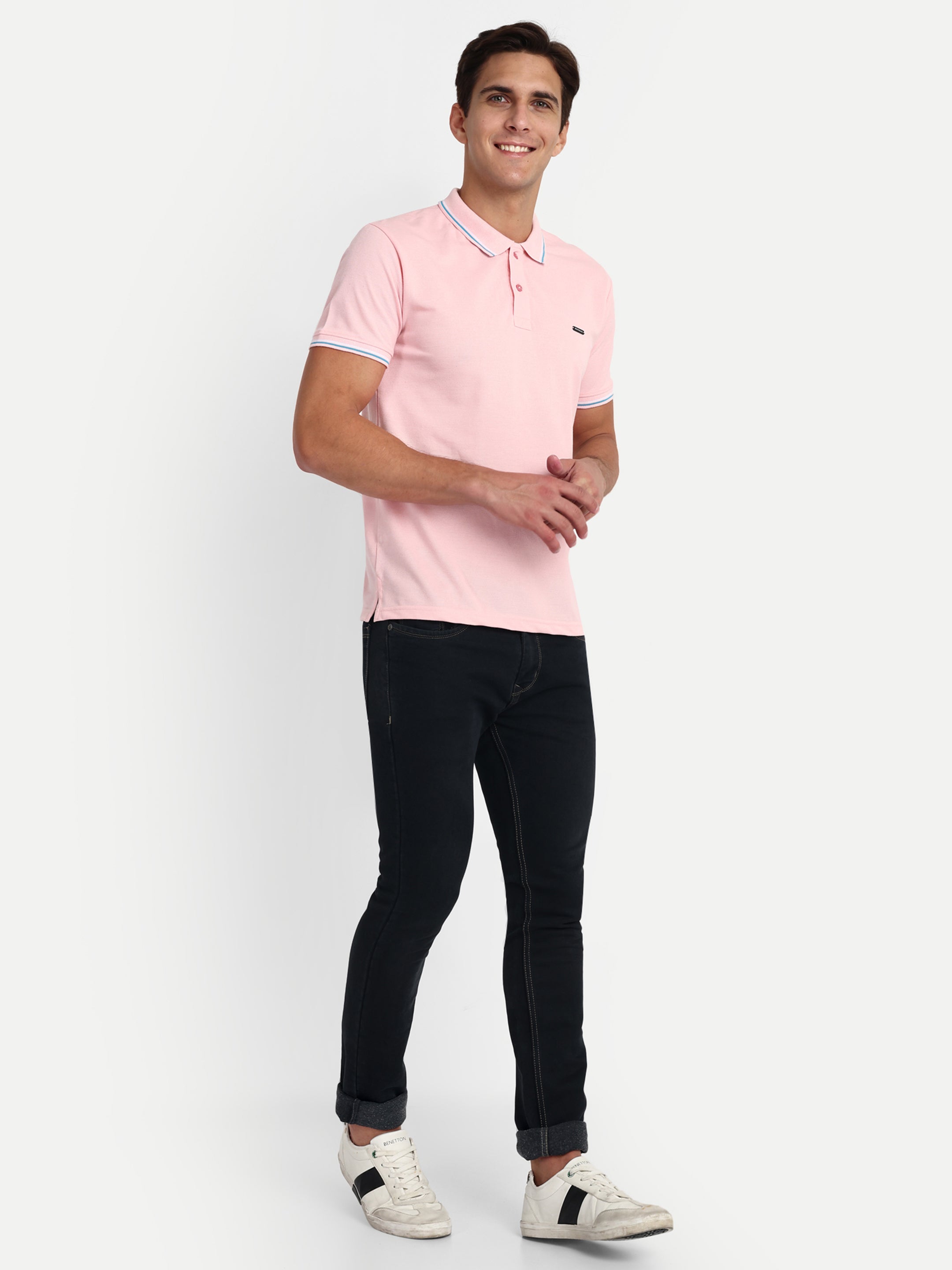 Pink Solid Polo Shirt - Reprise