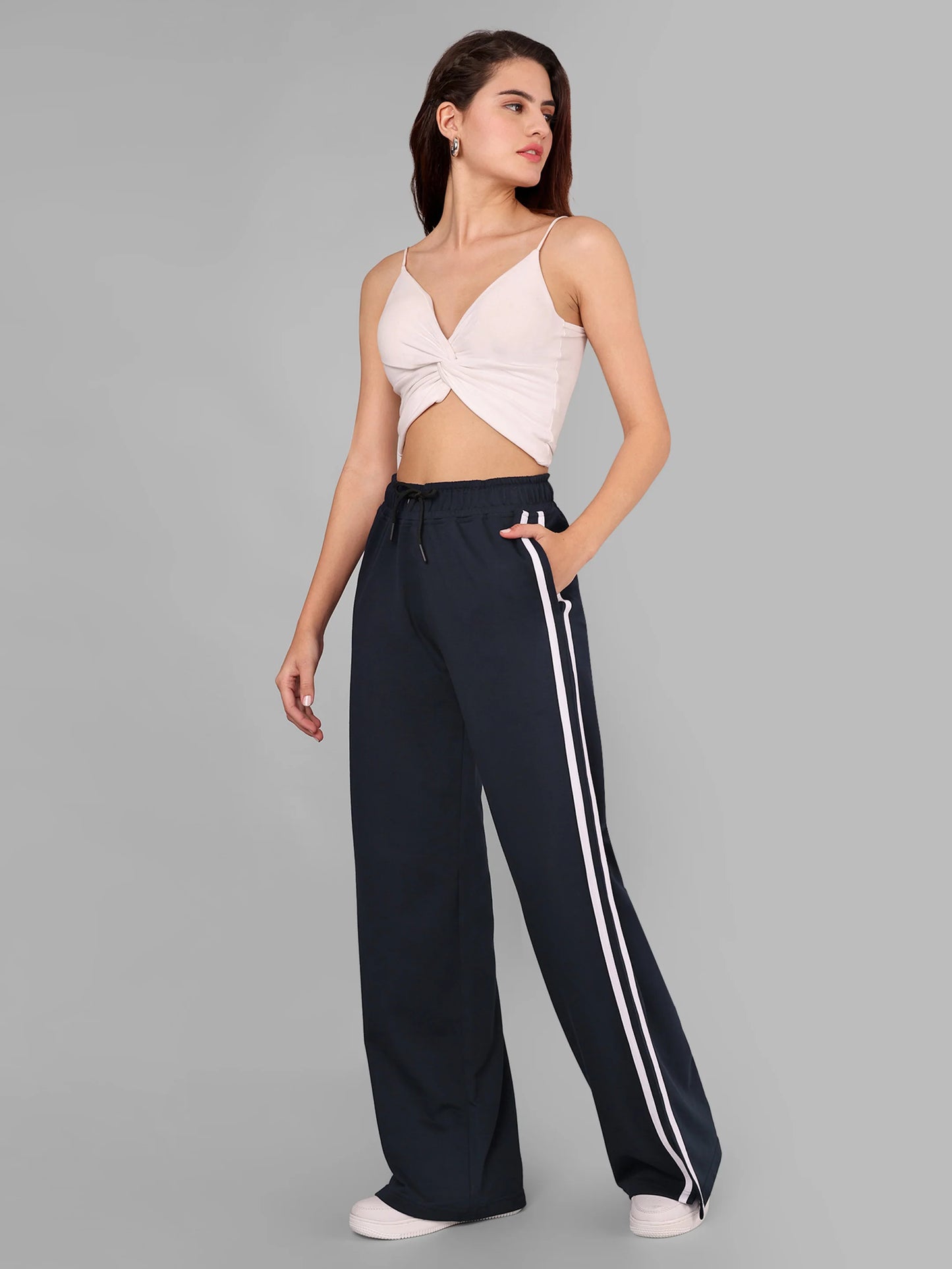 Women Navy Trackpants