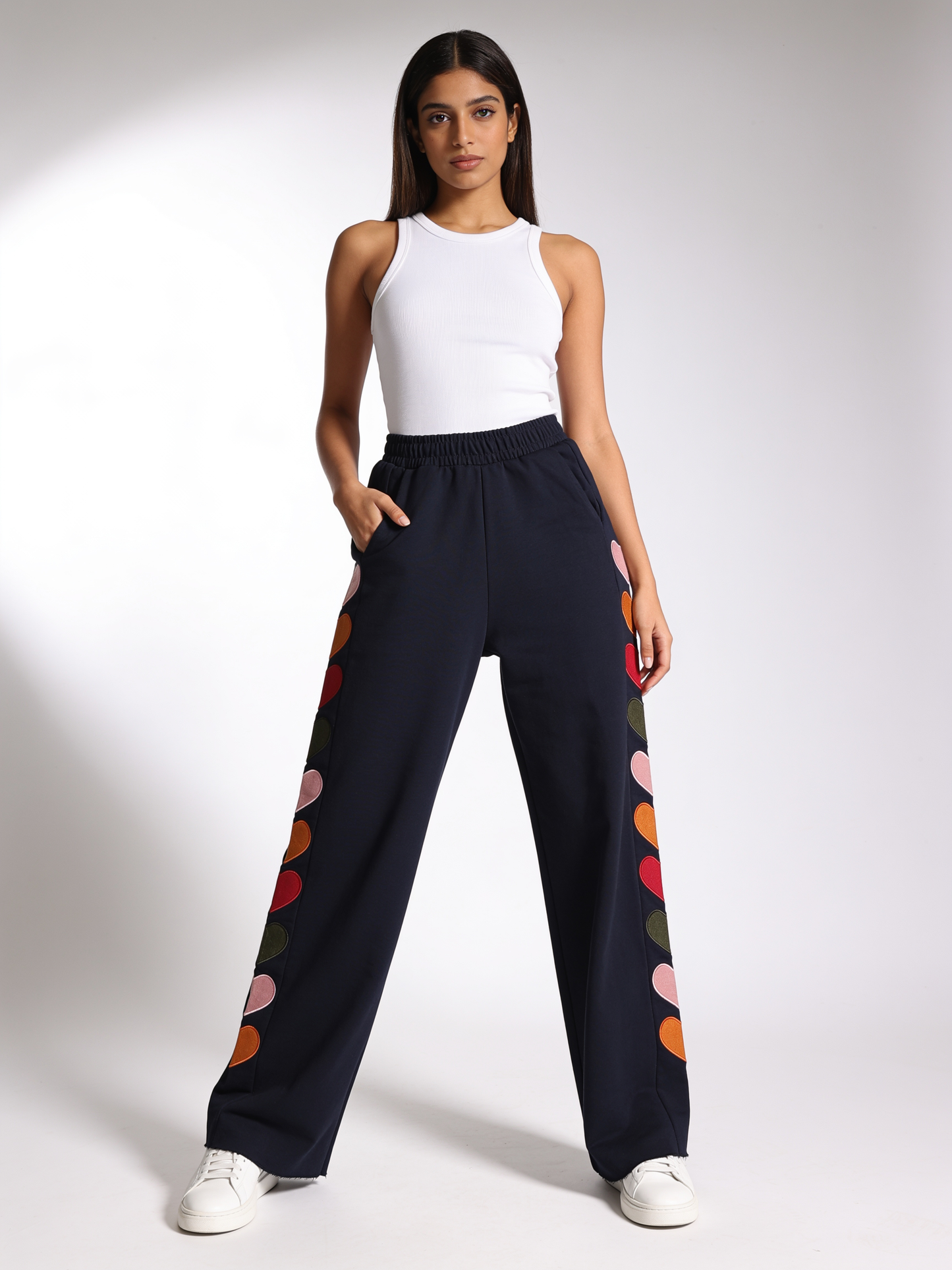 Women Regular Fit Trackpant Navy
