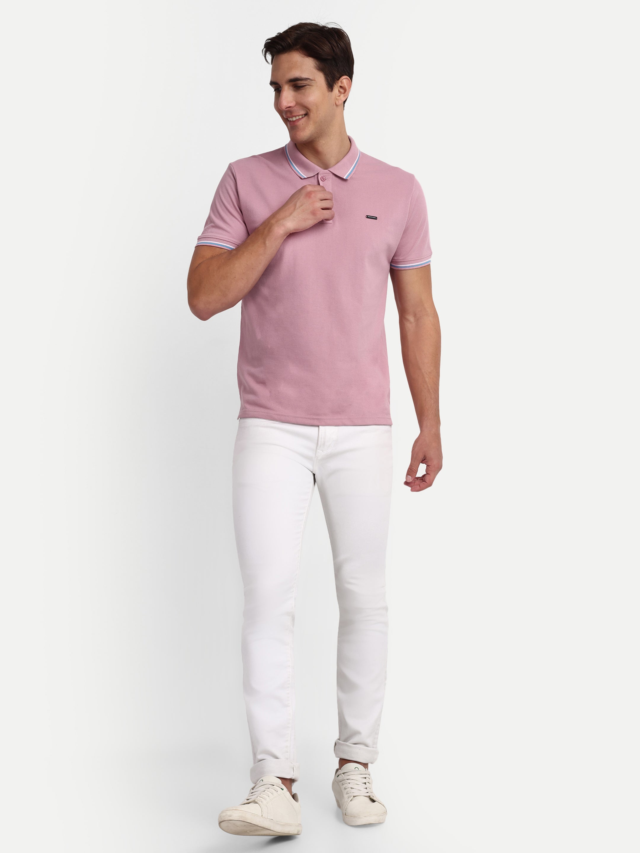 Pink Solid Polo Shirt - Reprise