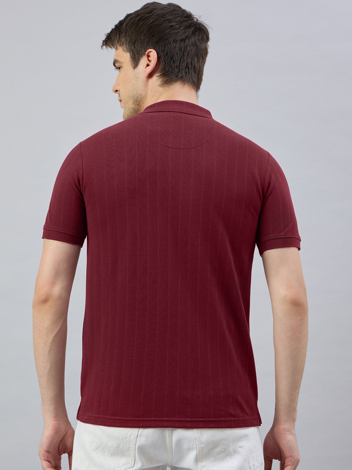 Men's Maroon Cotton Polo T-Shirts - Reprise