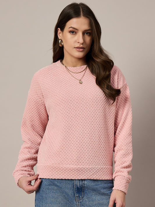 PinkVelour Sweatshirt