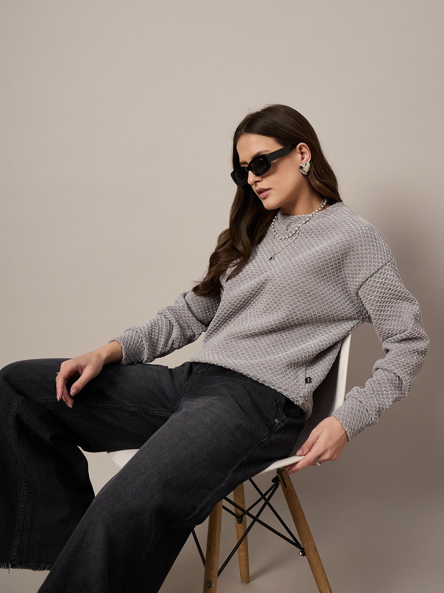 GreyVelour Sweatshirt