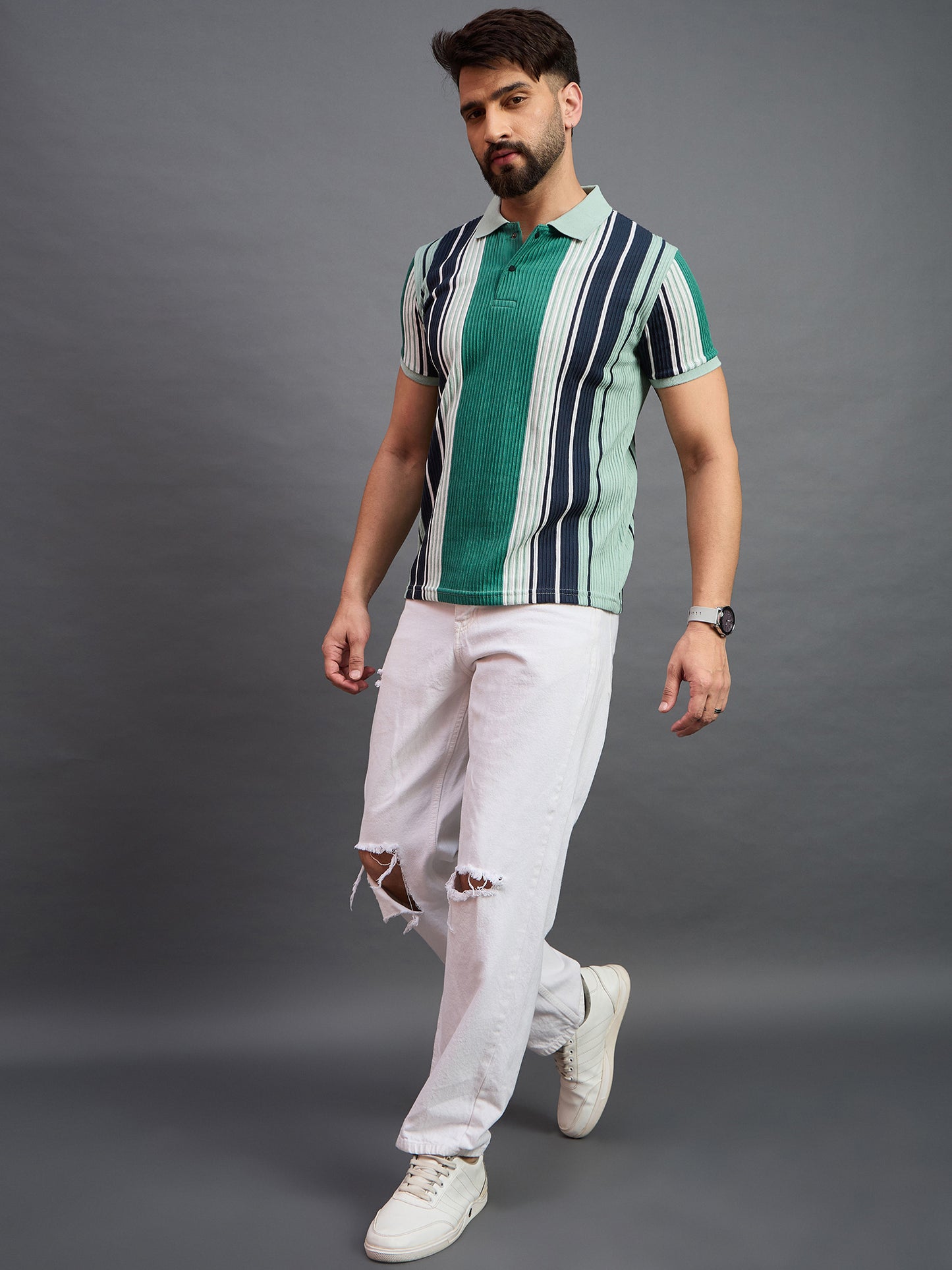 Mens Polo Sea Green