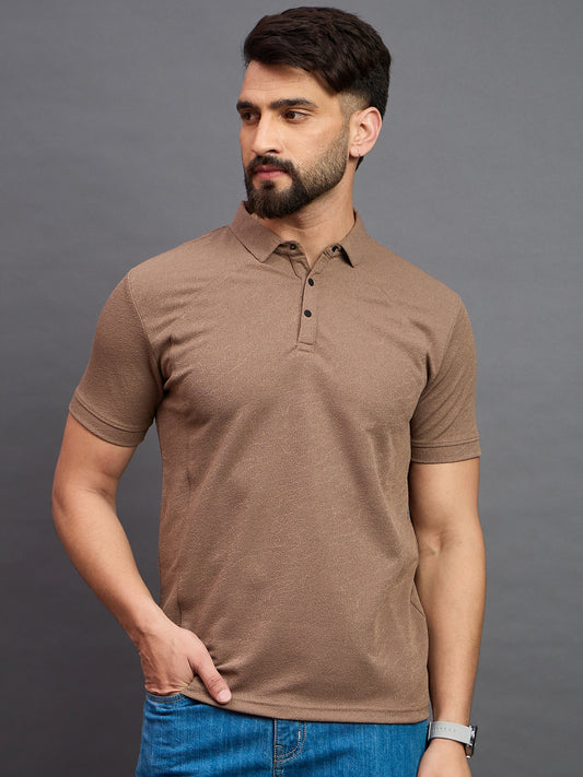 Mens Polo Light Brown