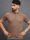 Mens Polo Light Brown