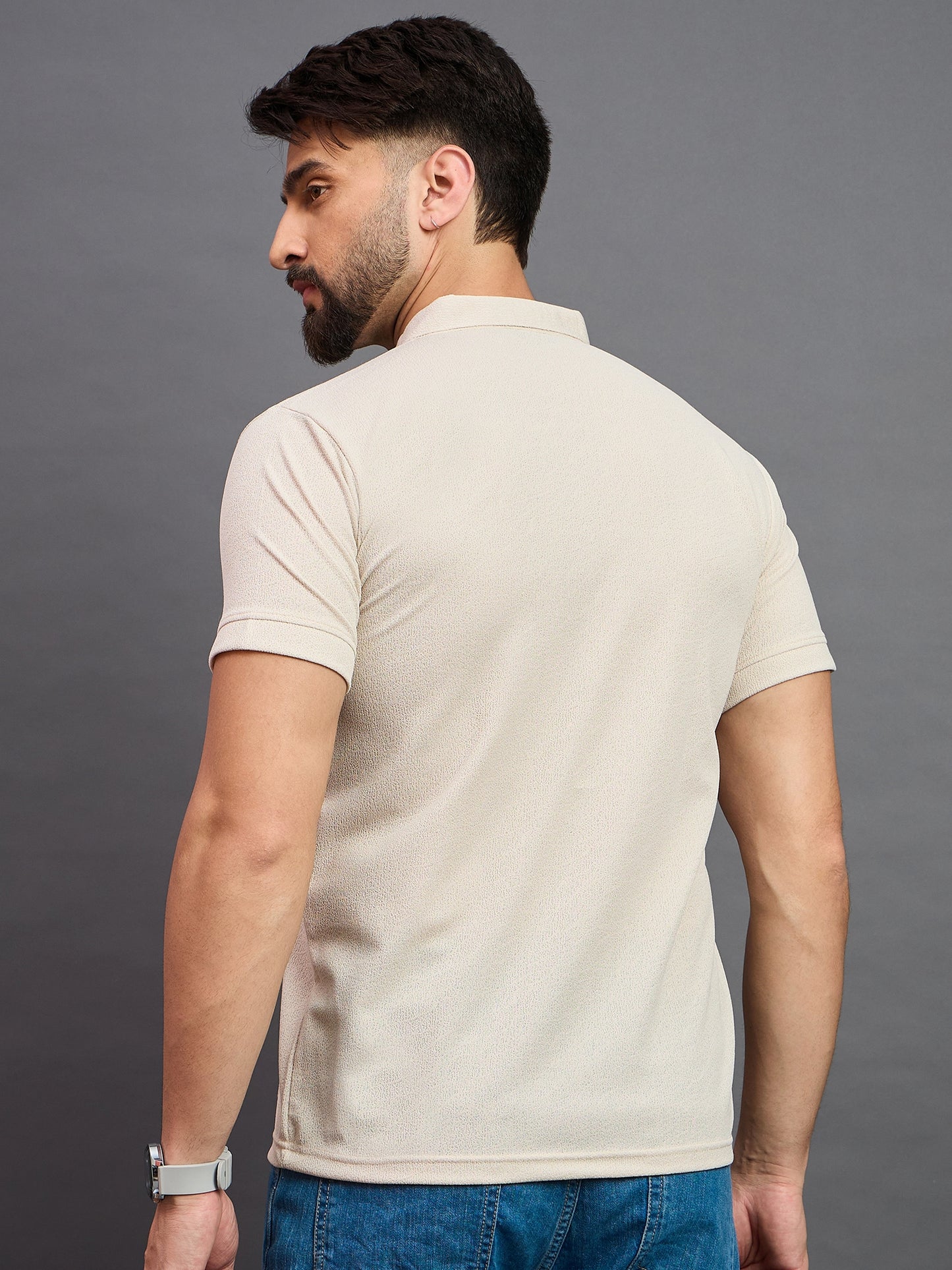 Mens Polo Cream