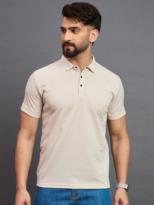 Mens Polo Cream
