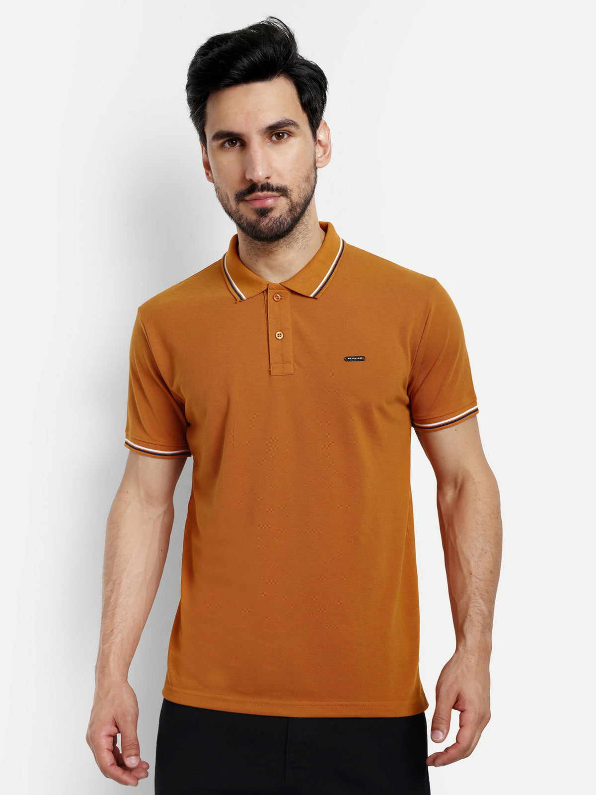 Orange Solid Polo Shirt - Reprise