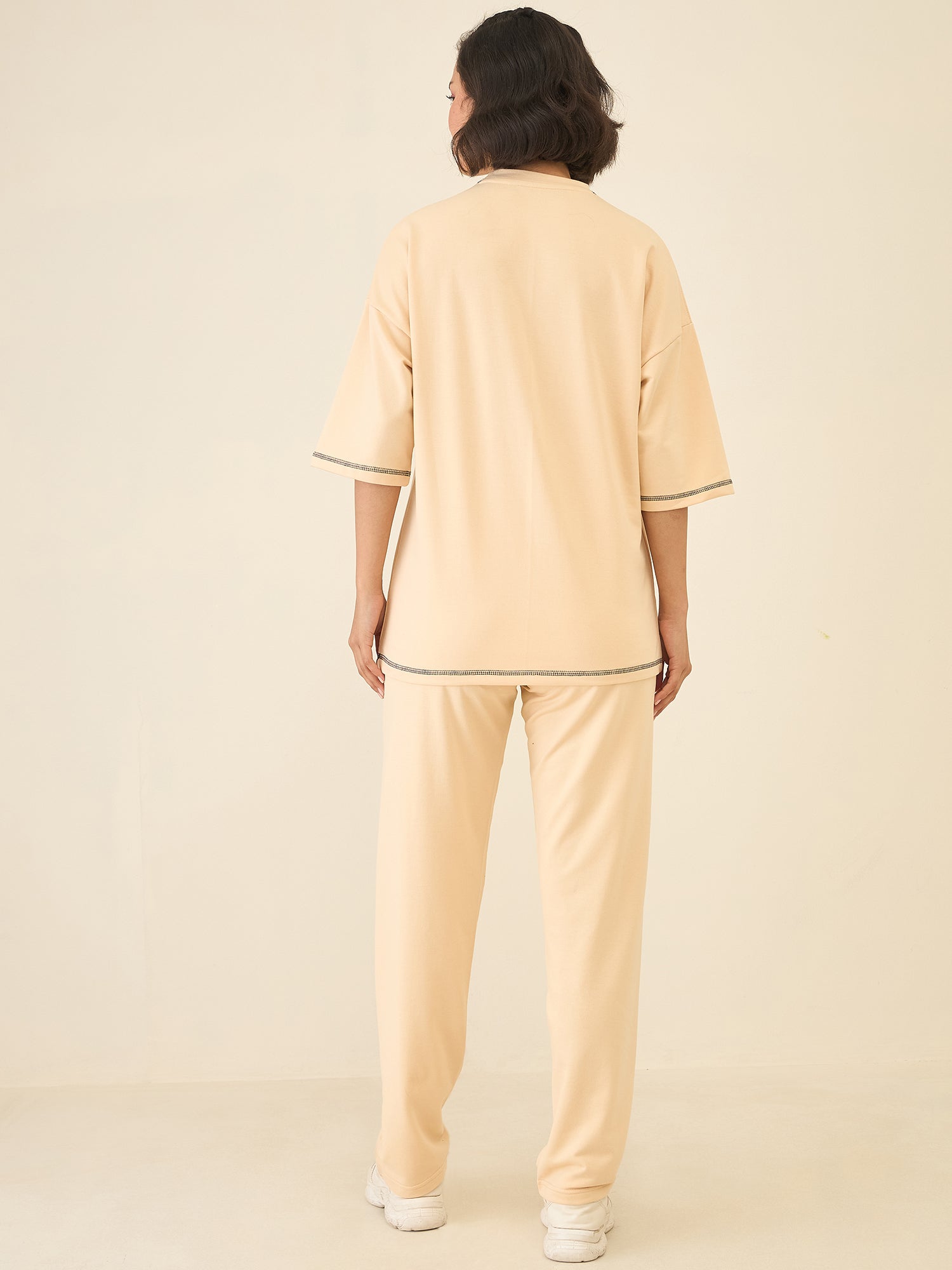 Beige Oversize Co-ord Set