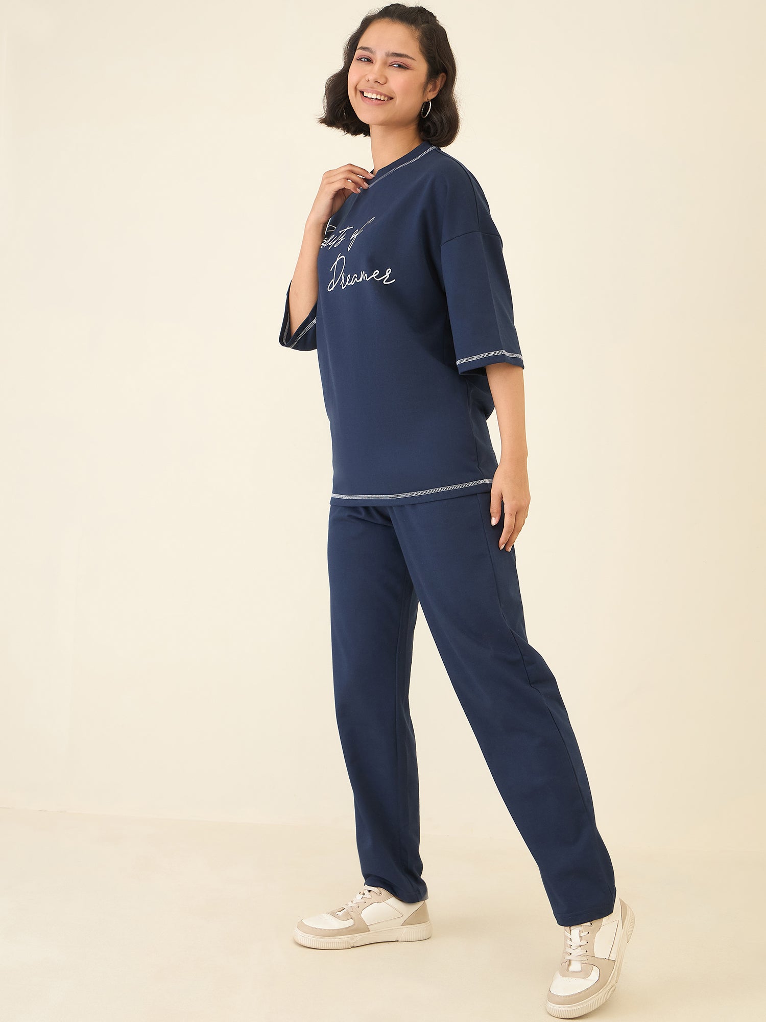 Blue Oversize Co-ord Set