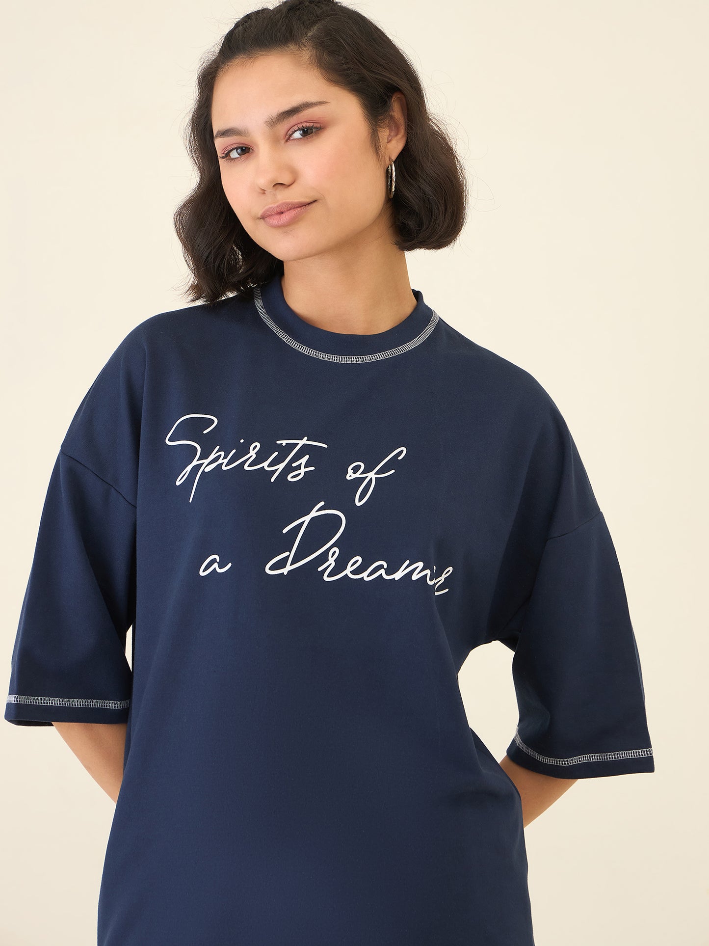 Blue Oversize Co-ord Set