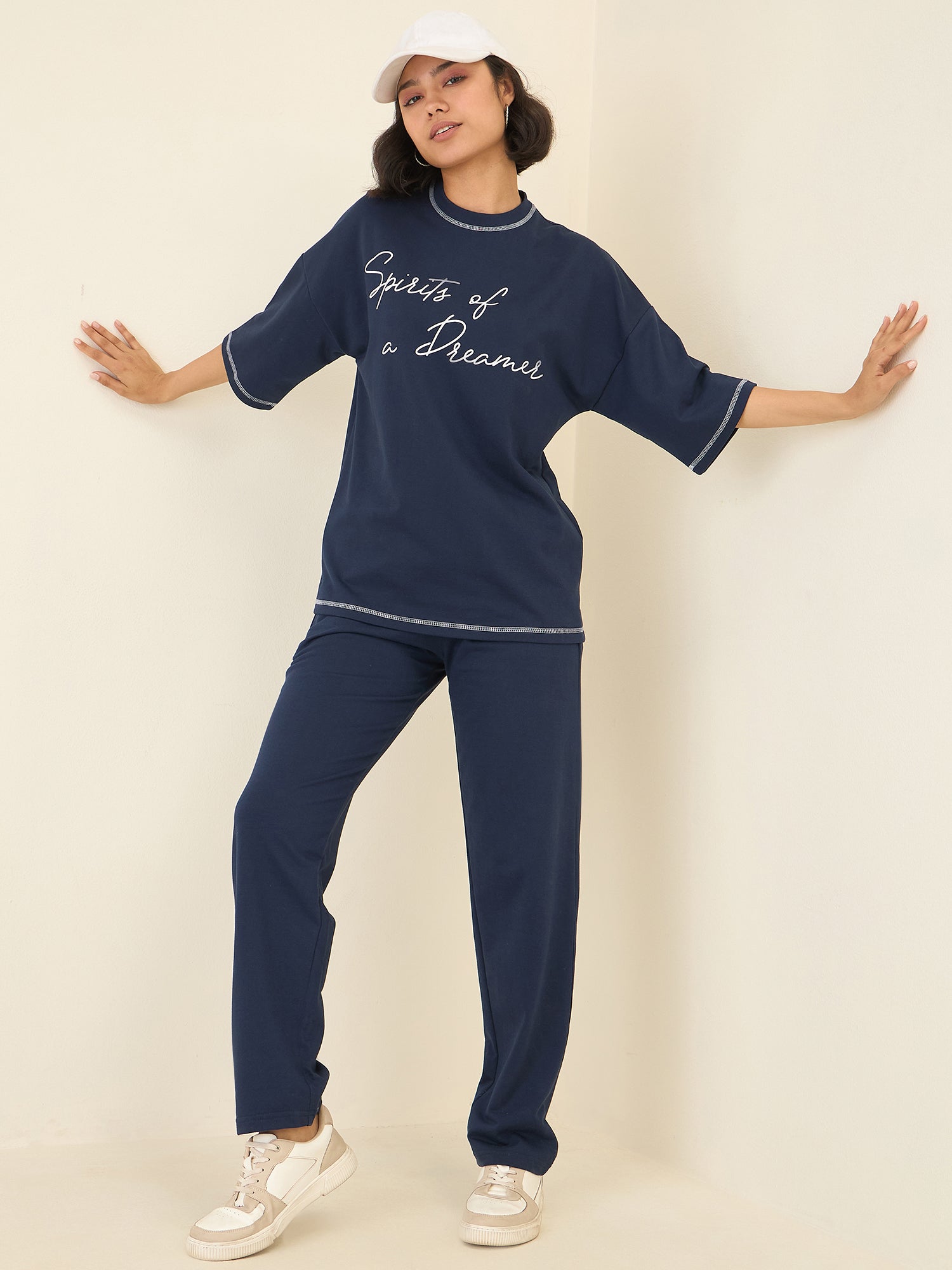 Blue Oversize Co-ord Set