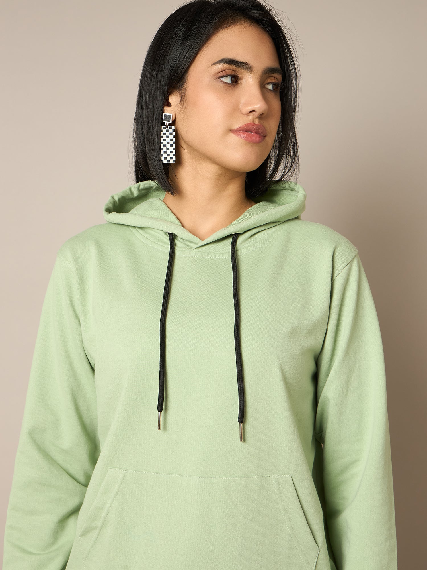 Women Green Hoddie - Reprise