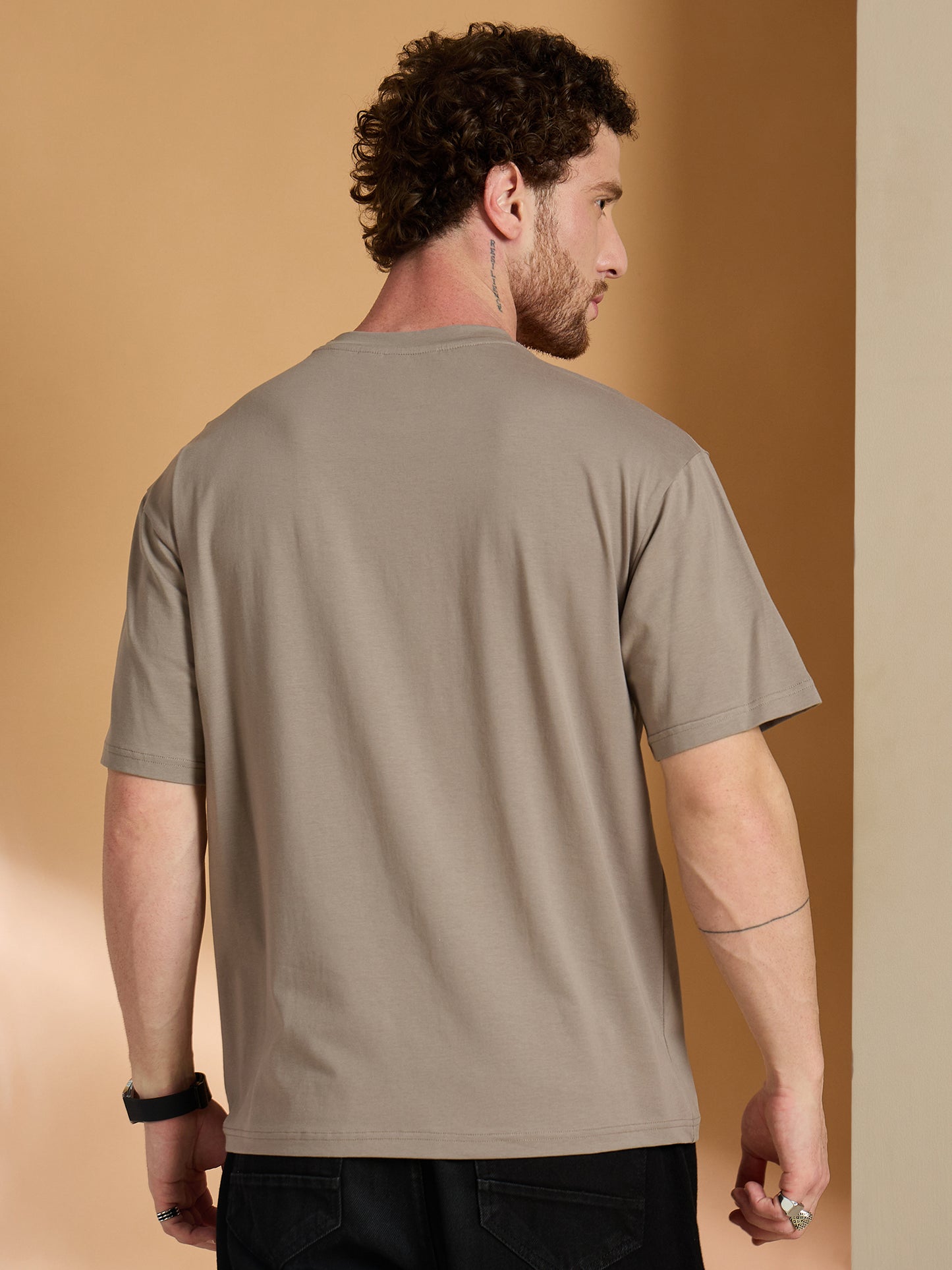 Reprise X Black Panther Beige Printed Round Neck Tshirt