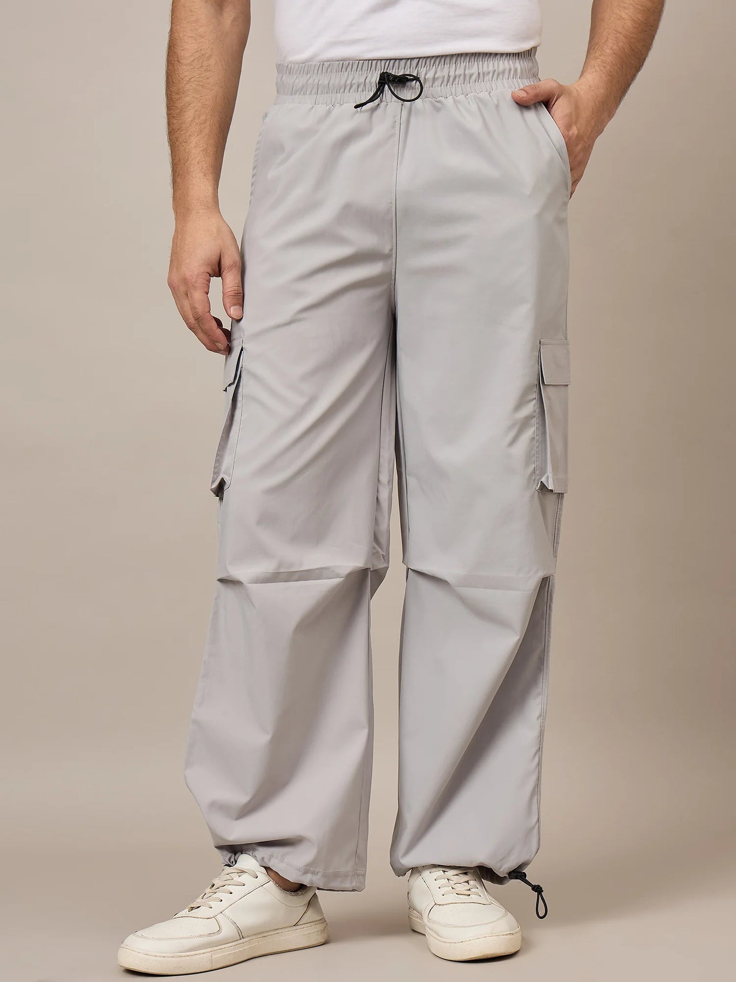 Men Baggy Pants Grey