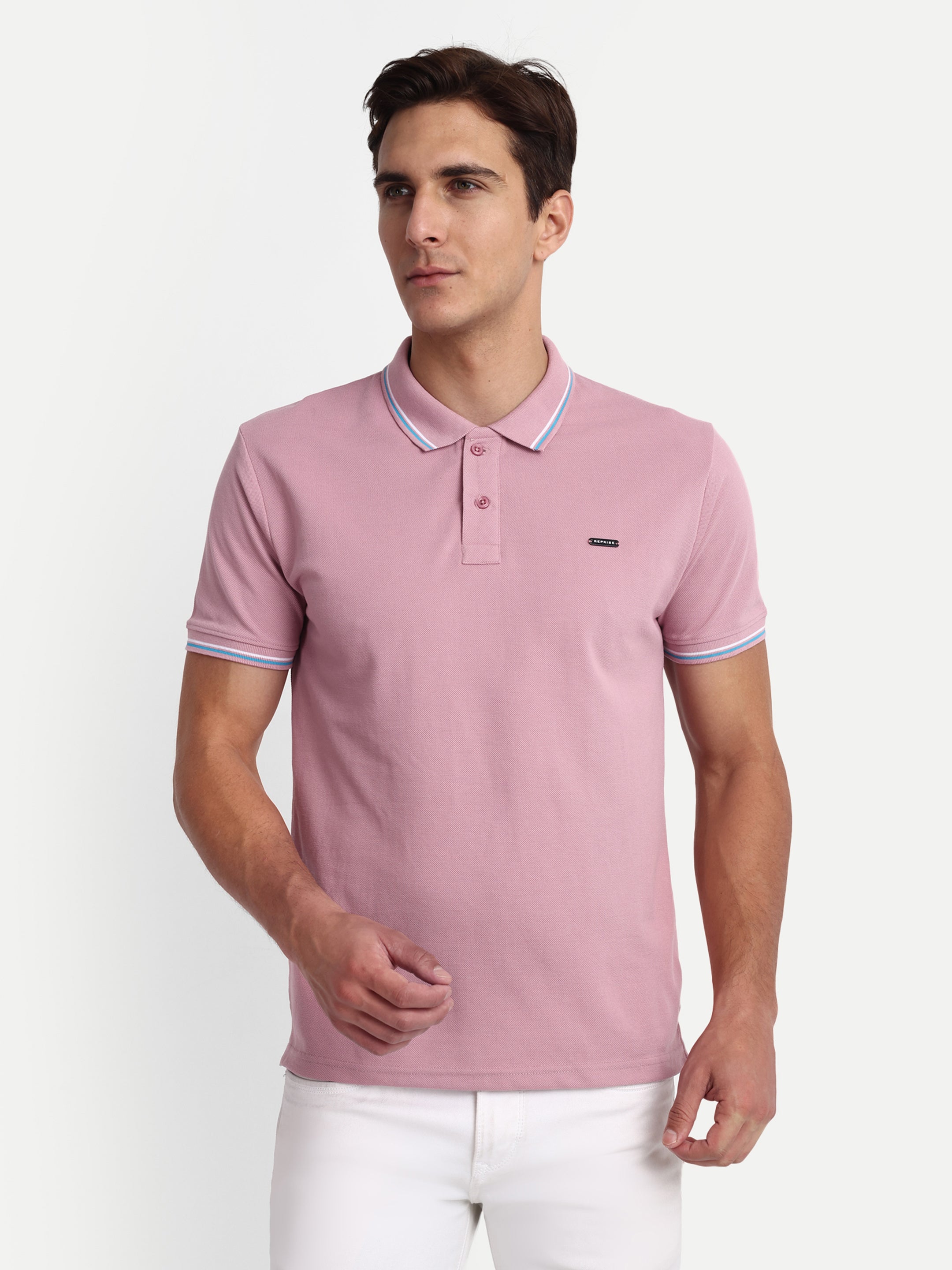 Pink Solid Polo Shirt - Reprise