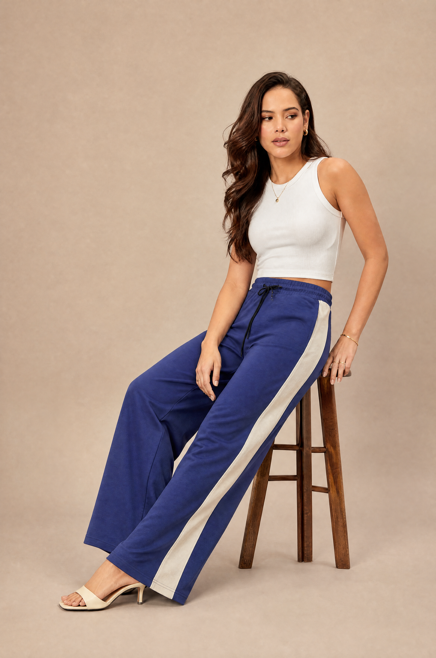 Women Trackpant Blue - Reprise