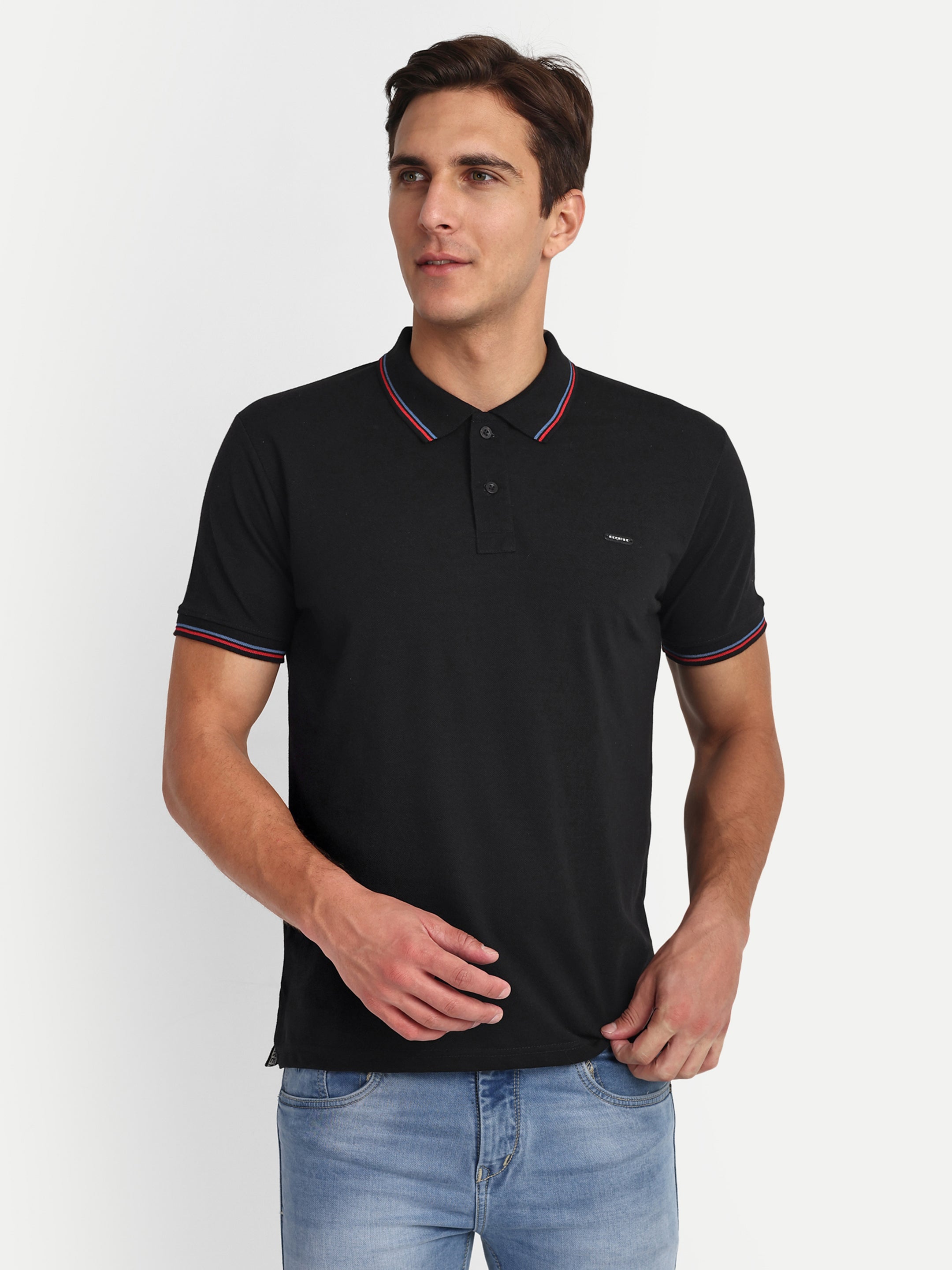 Black Solid Polo Shirt - Reprise