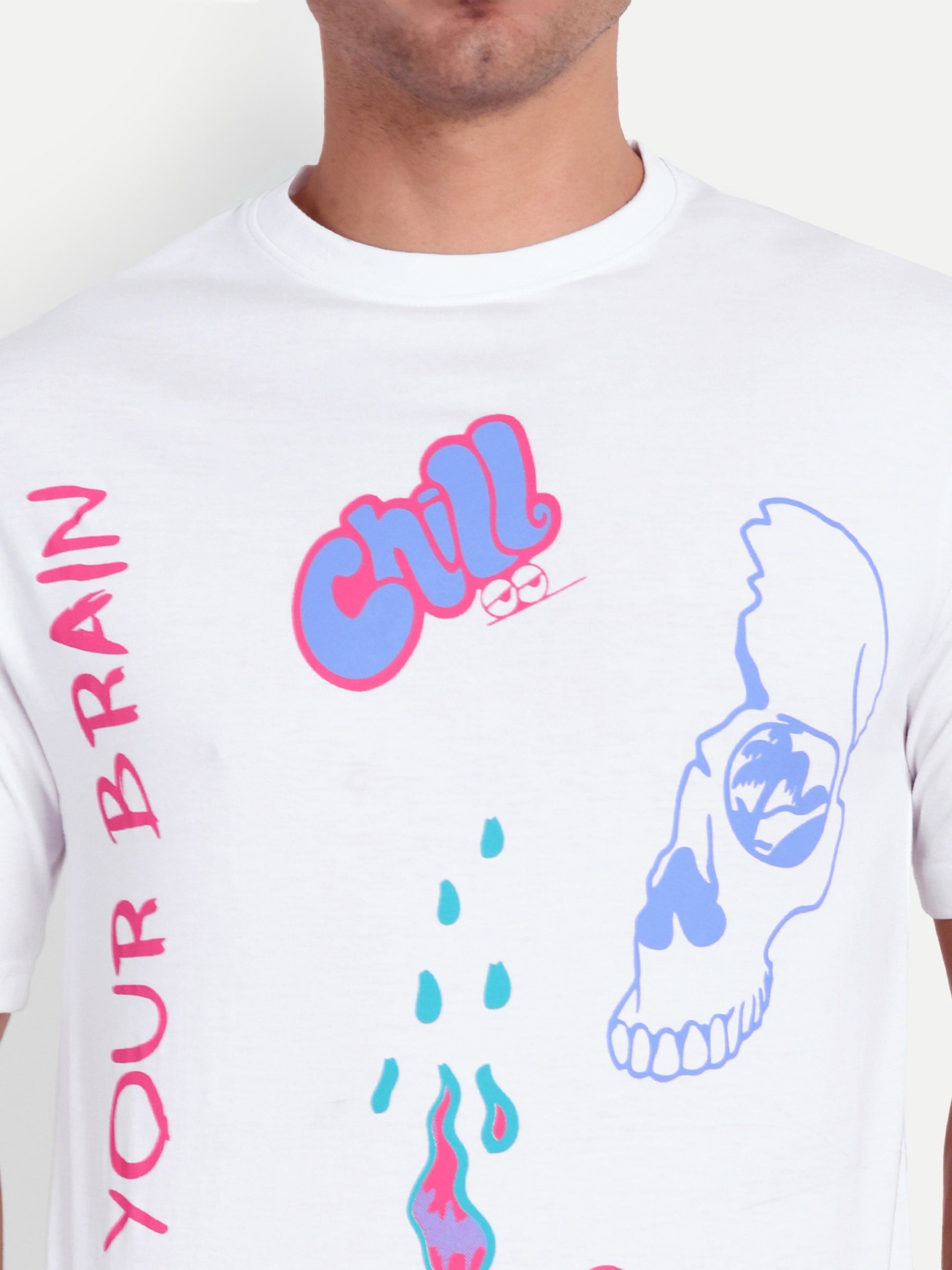 Men's Cotton White Regular T-Shirts - Reprise
