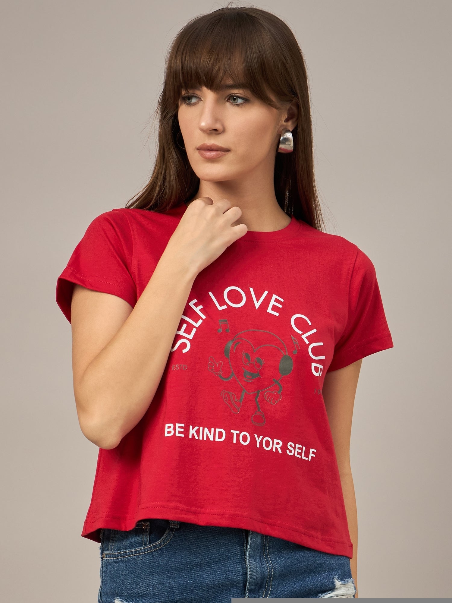 WOMEN PRINTED REGULAR FIT TSHIRT - Reprise