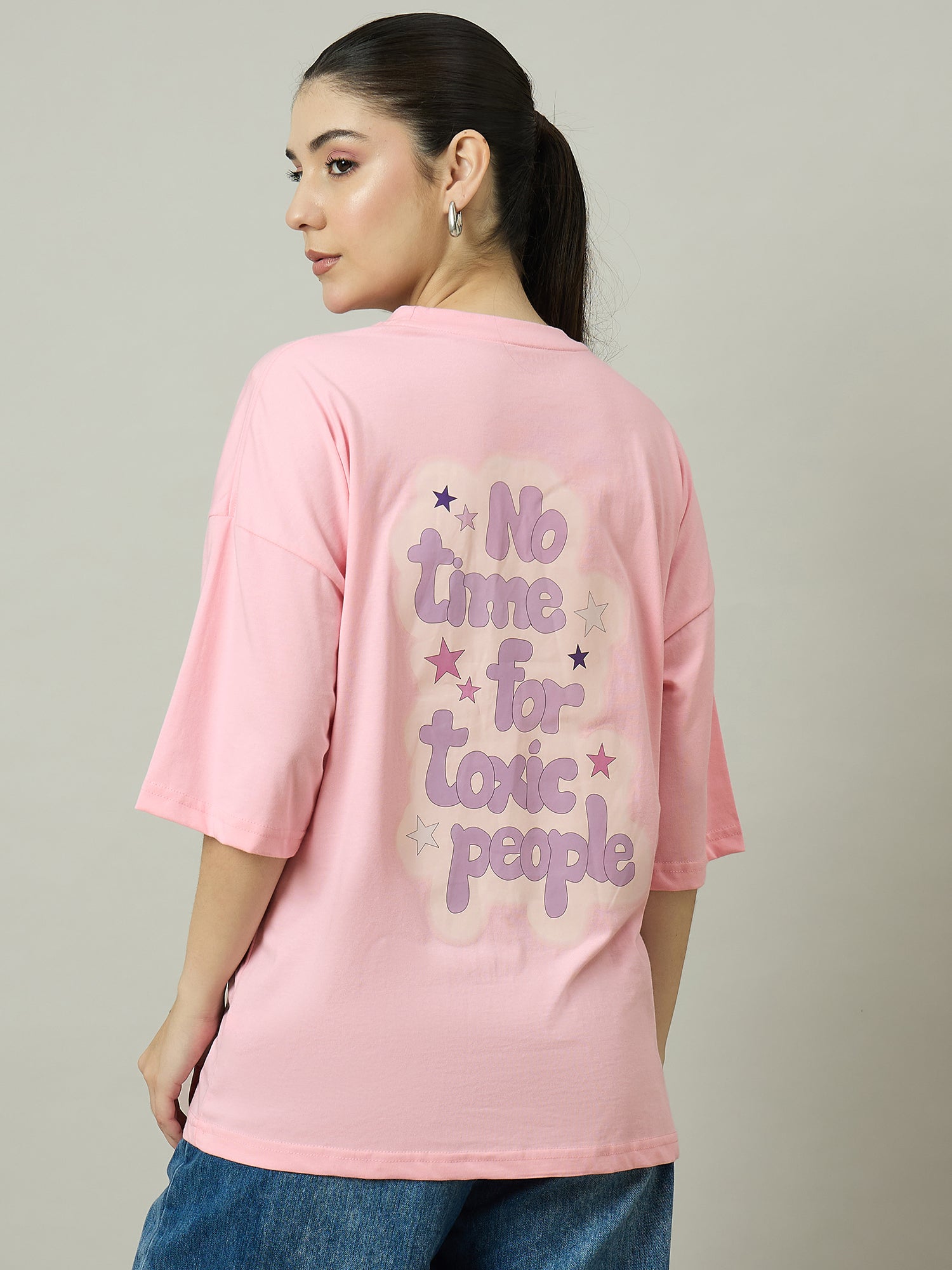 Women Oversized Tees Pink - Reprise