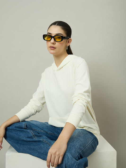 Women Off White Hoodie