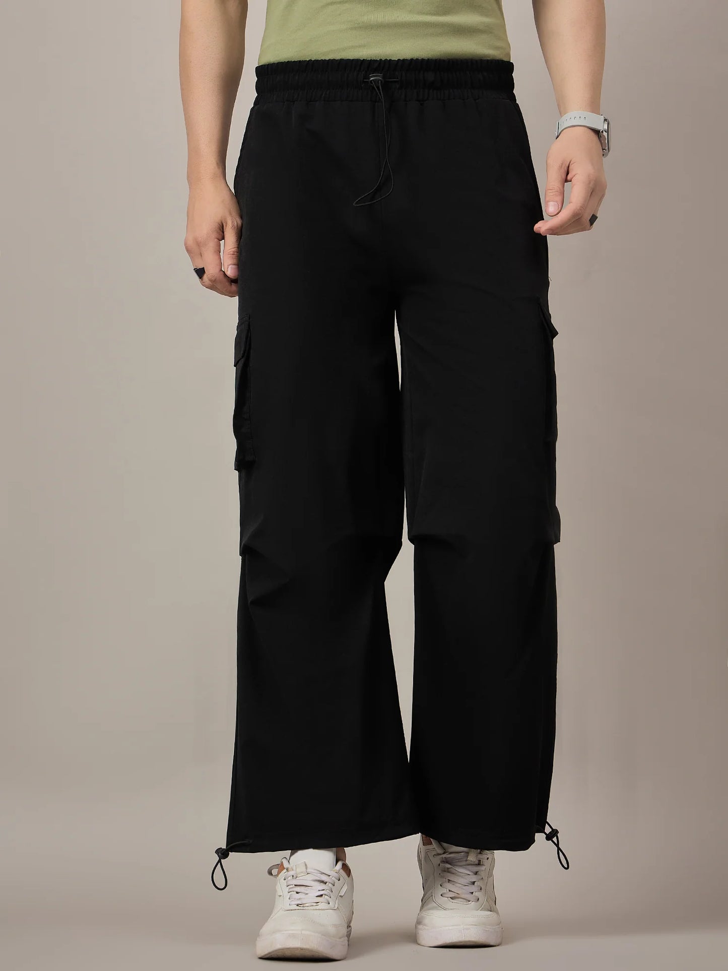 1-Men Baggy Pants Black
