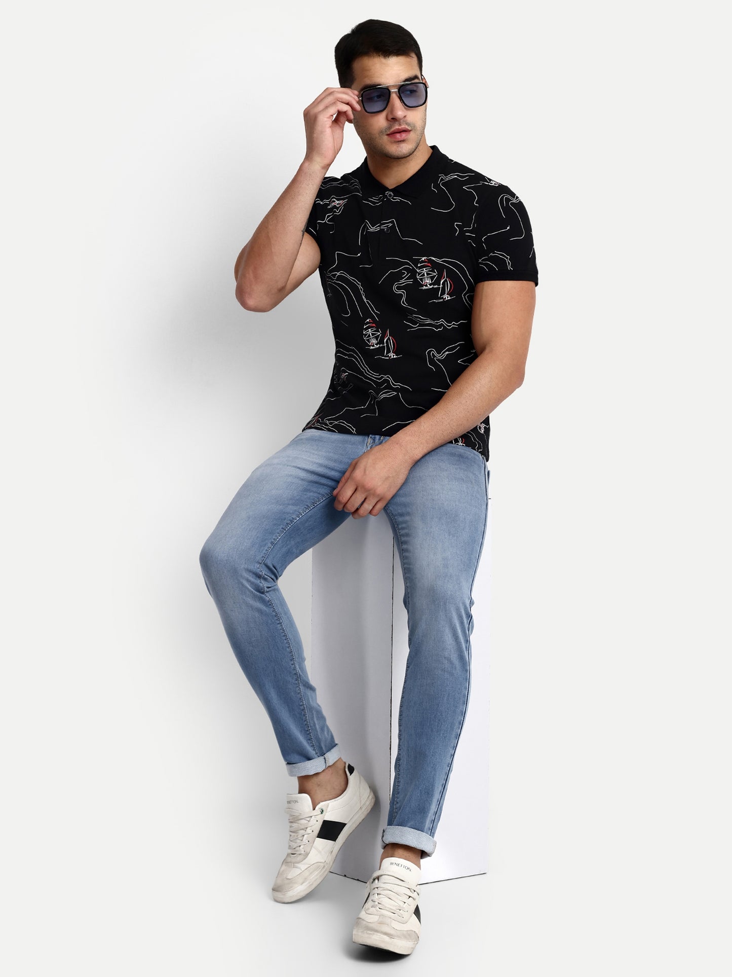 Mens Printed Polo Tshirt - Reprise